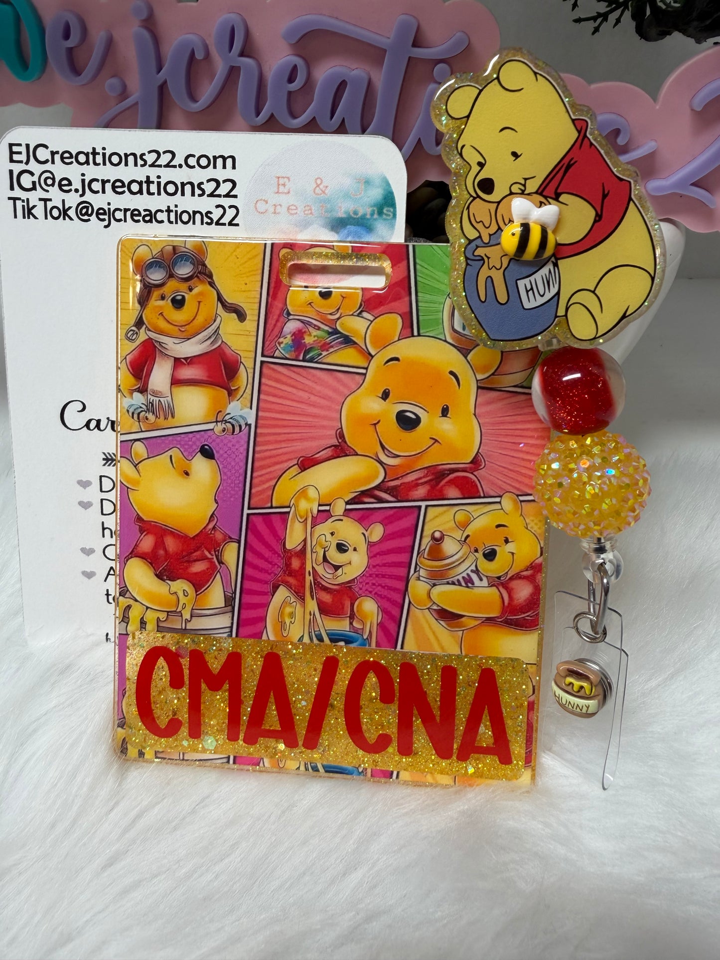 Yellow Bear Badge Buddy Set