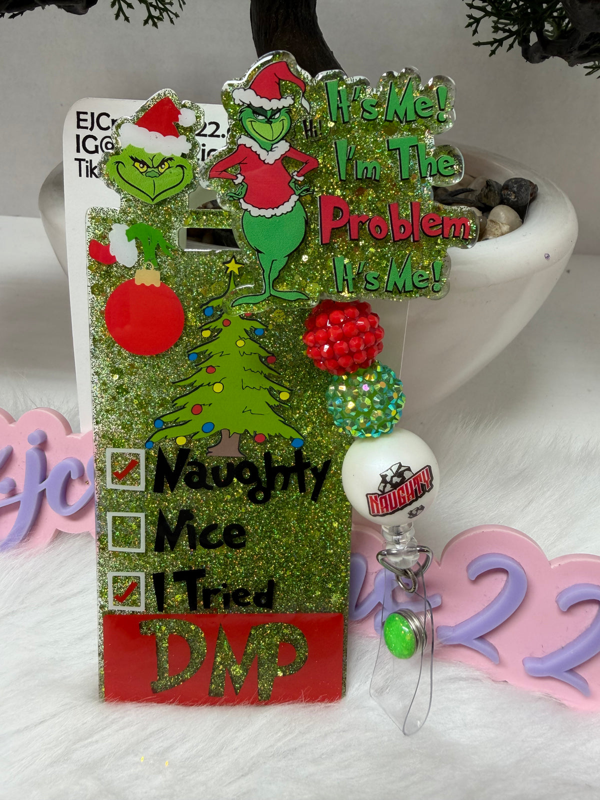 NEW Grinchmas Badge  Buddy Set
