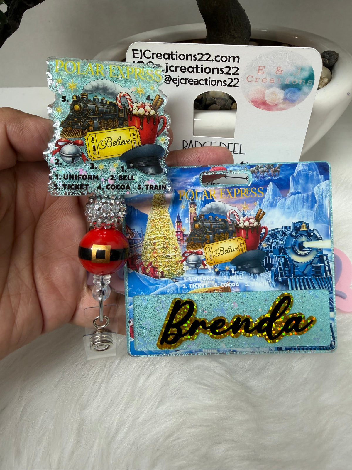Christmas Train Badge Buddy Set