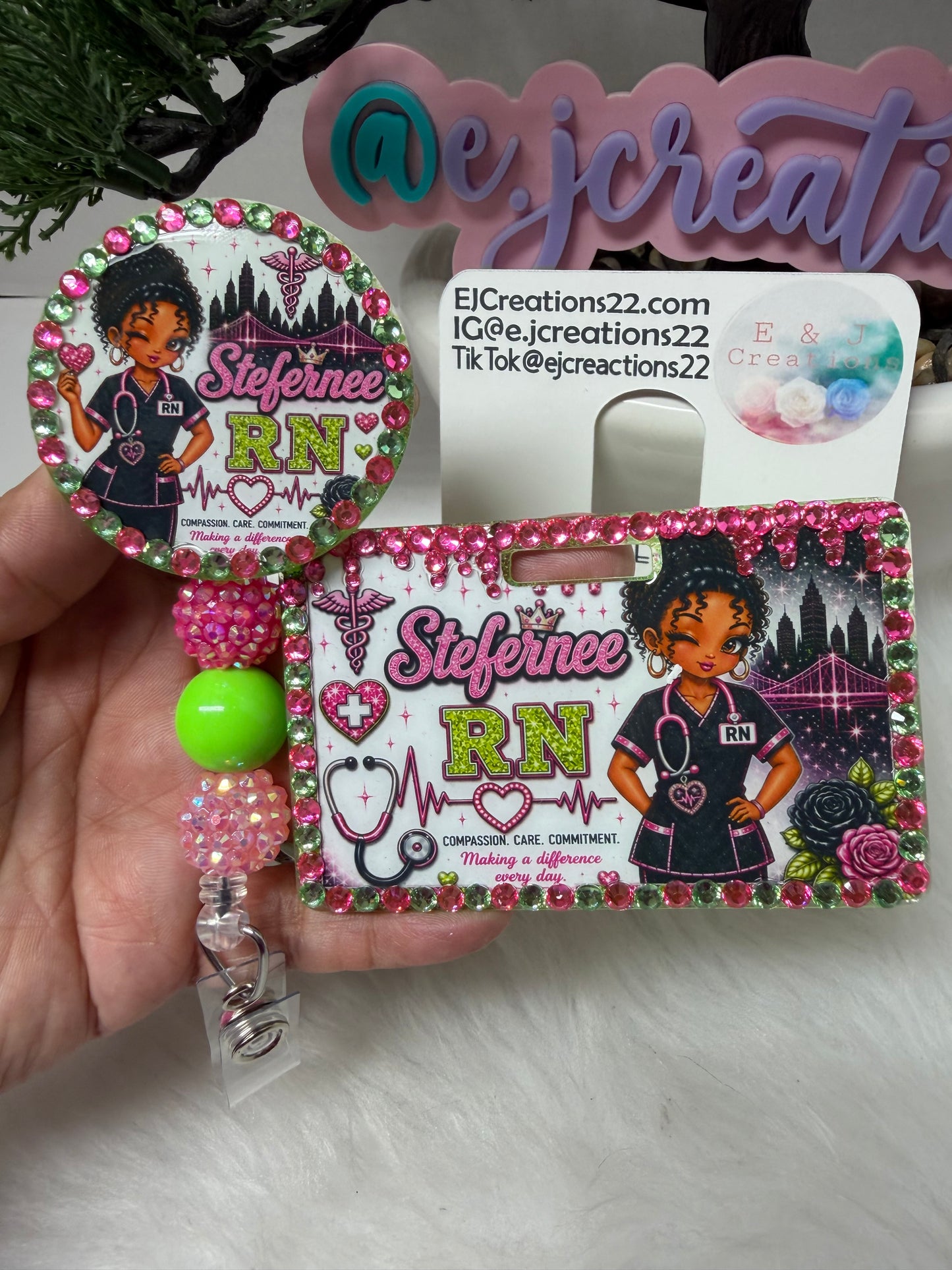 Bedazzled Fairy Vibes ID BADGE SET