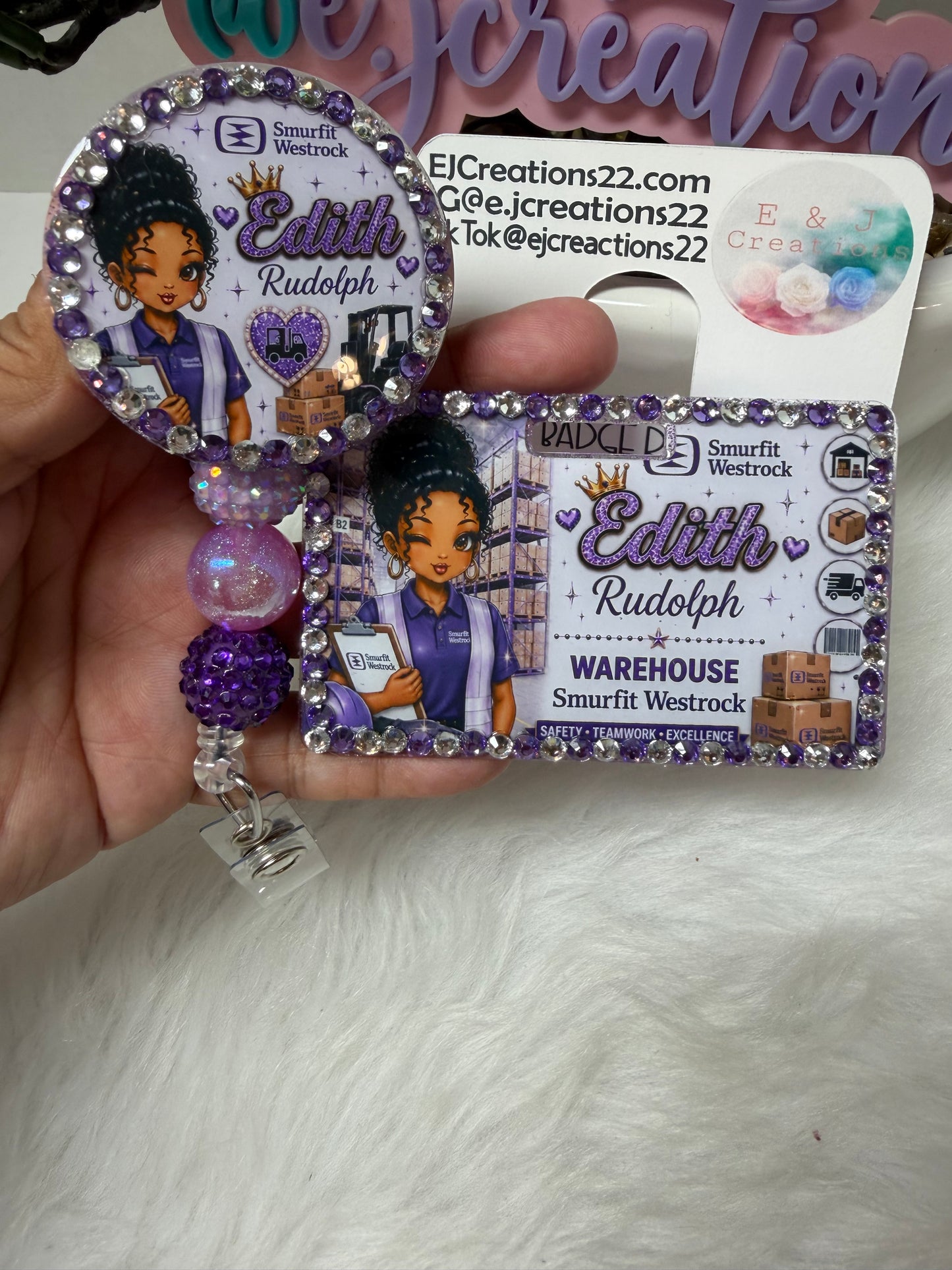 Bedazzled Warehouse ID Badge SET