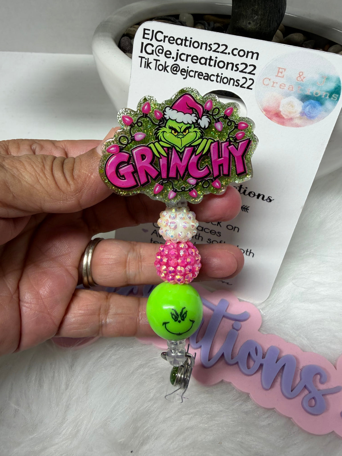 Grinchy Badge Reel