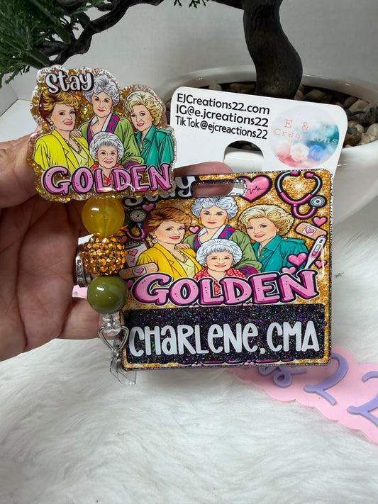 Golden Friends Badge Buddy Set