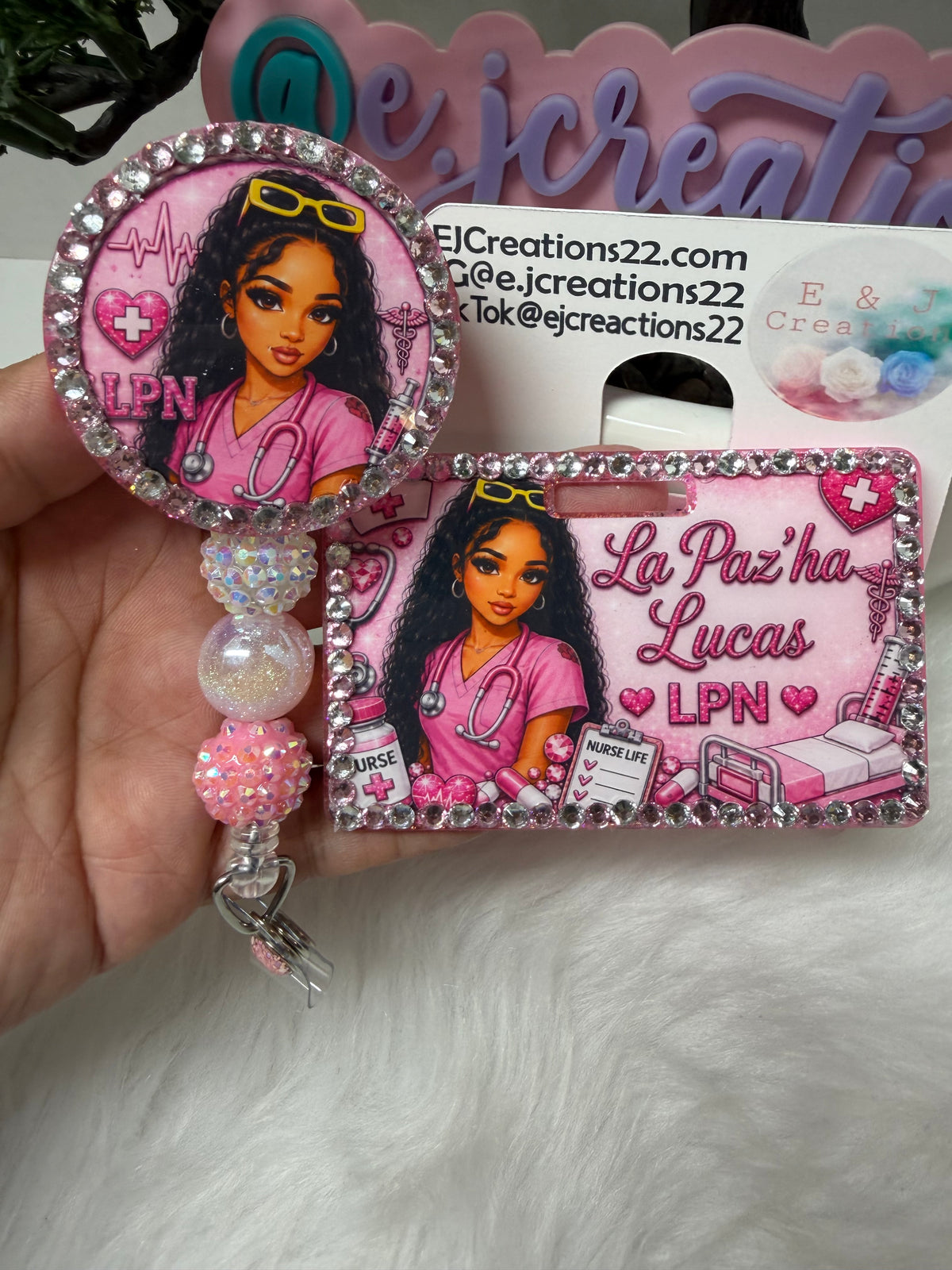 Custom Cartoon Character ID Badge Set