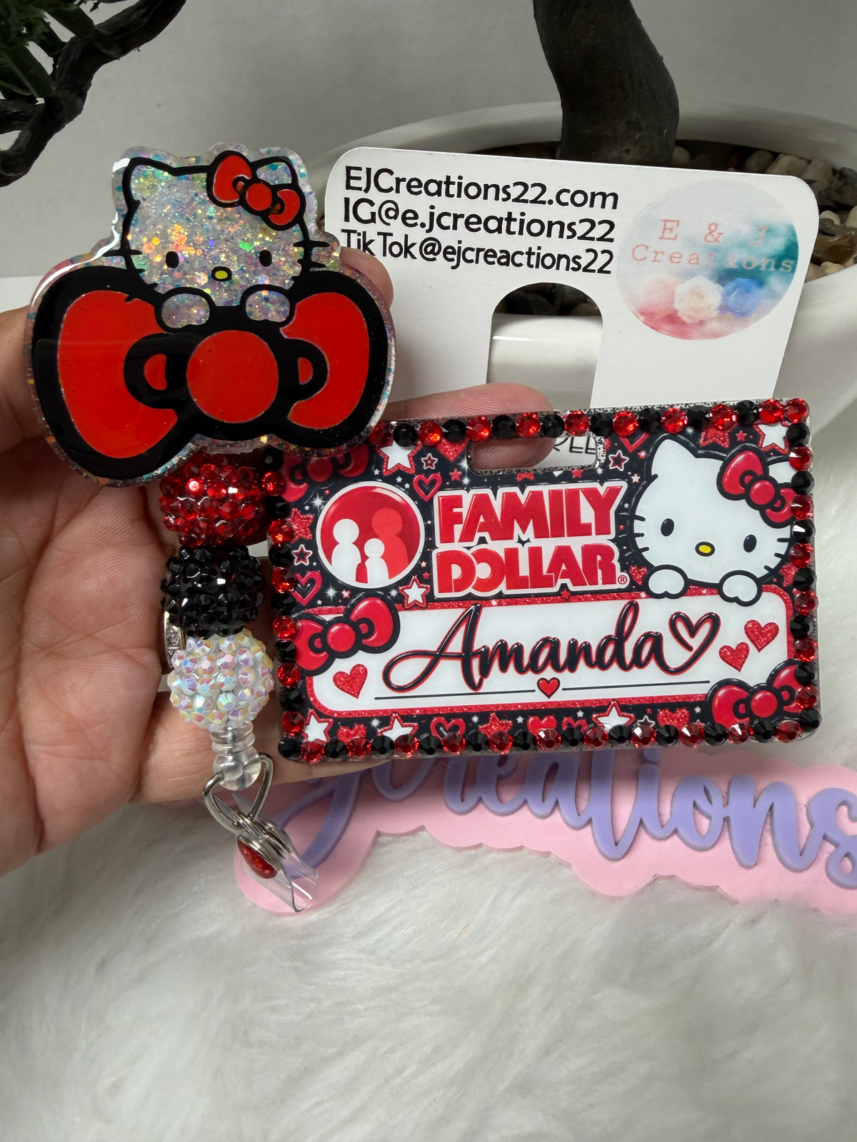 HK Family Dollars Name Badge Set