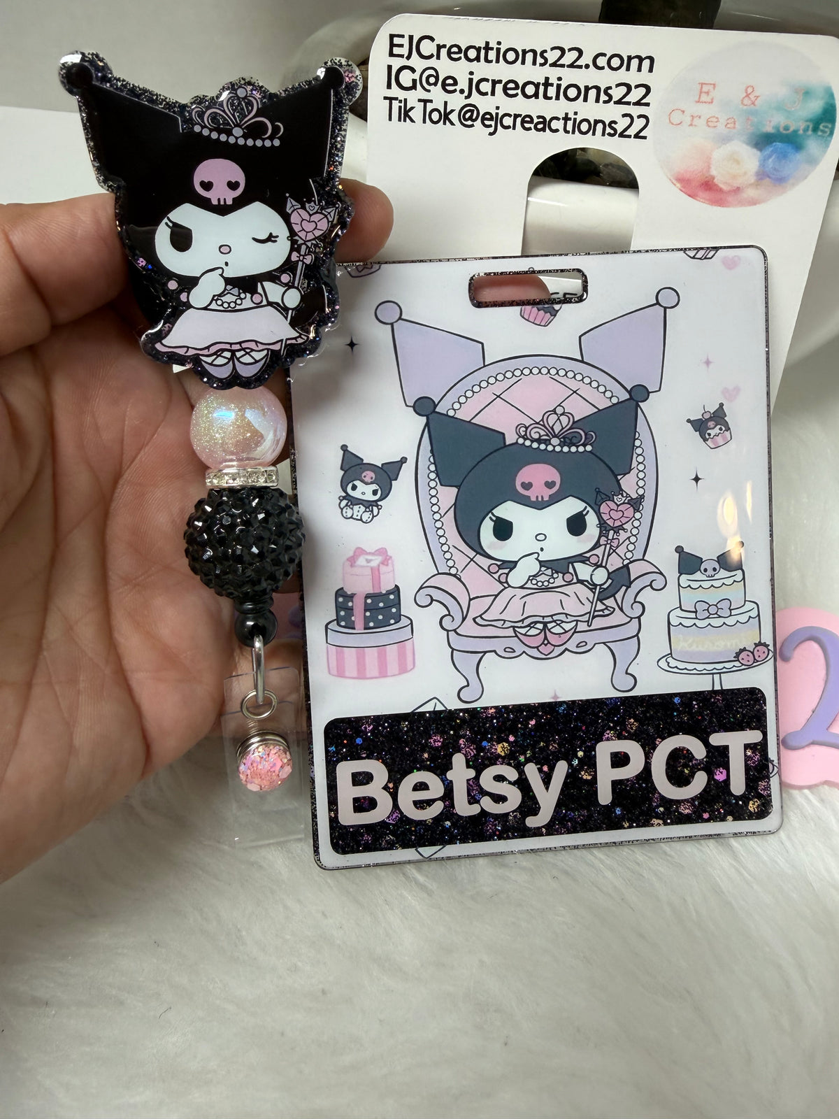 Princess Ku-ro Badge Buddy Set
