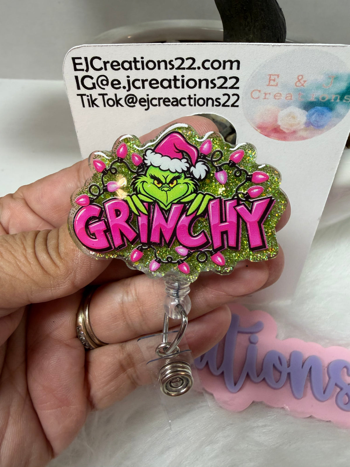 Grinchy Badge Reel
