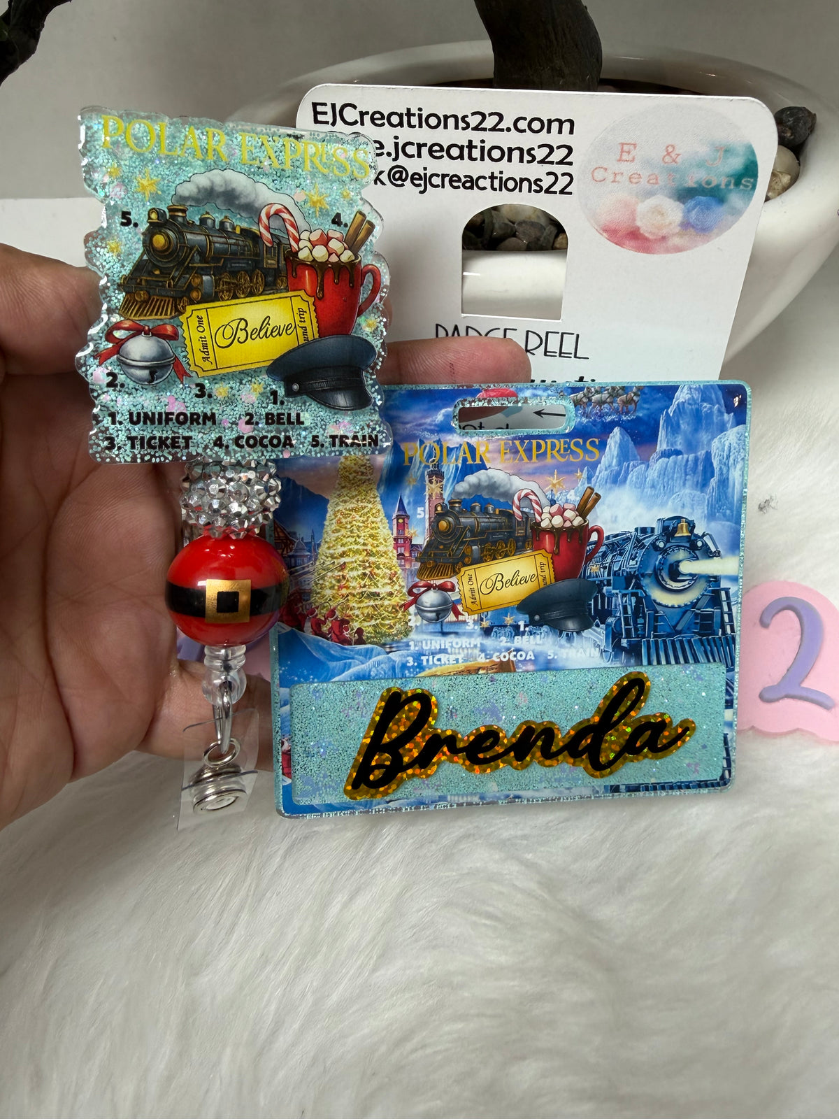 Christmas Train Badge Buddy Set