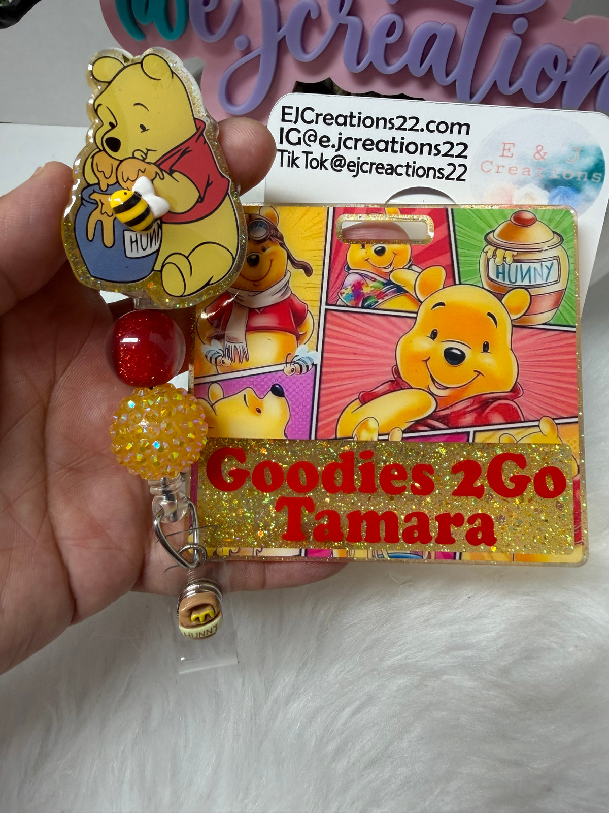Yellow Bear Badge Buddy Set