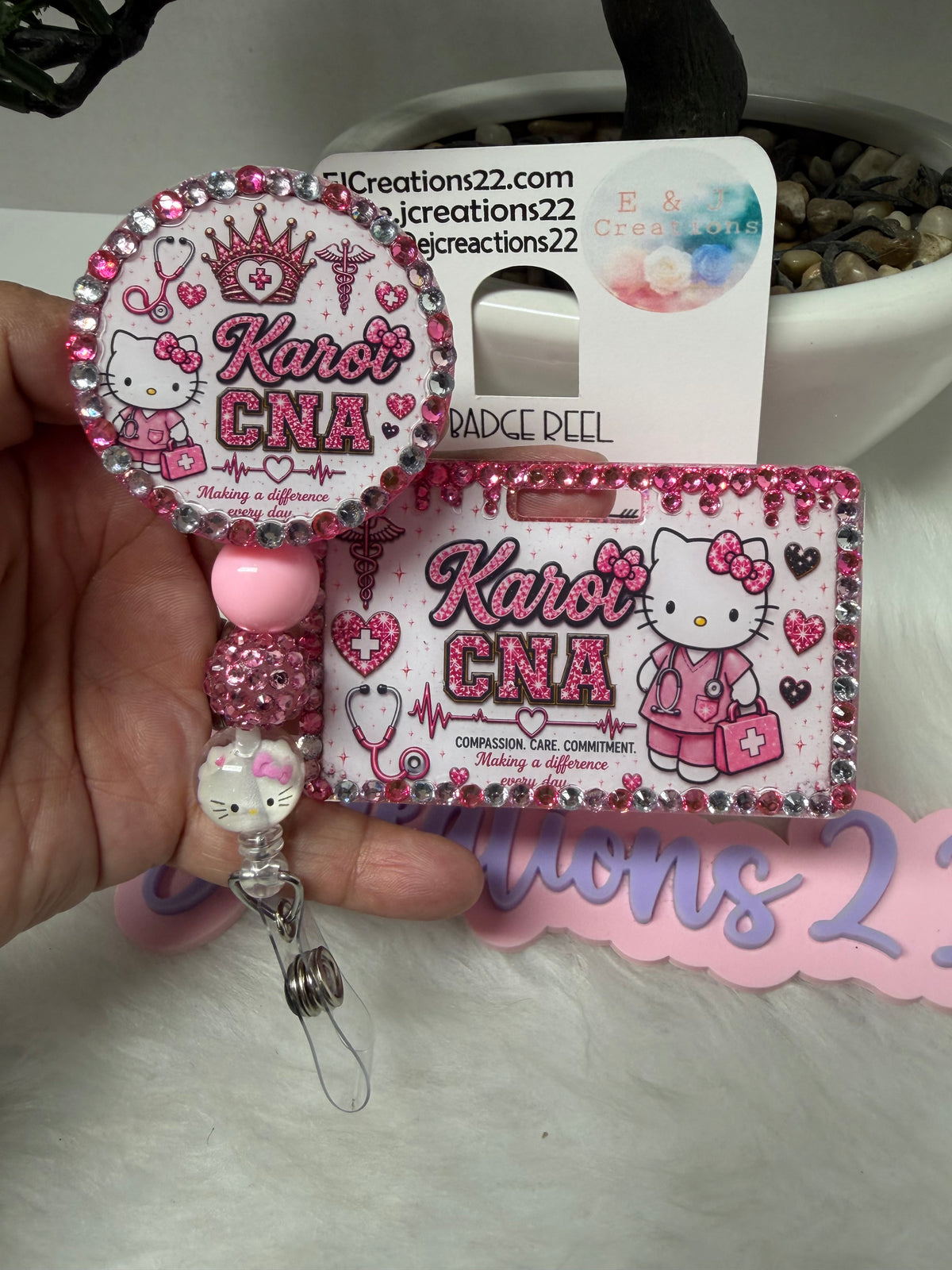 Bedazzled HK Name Badge Set