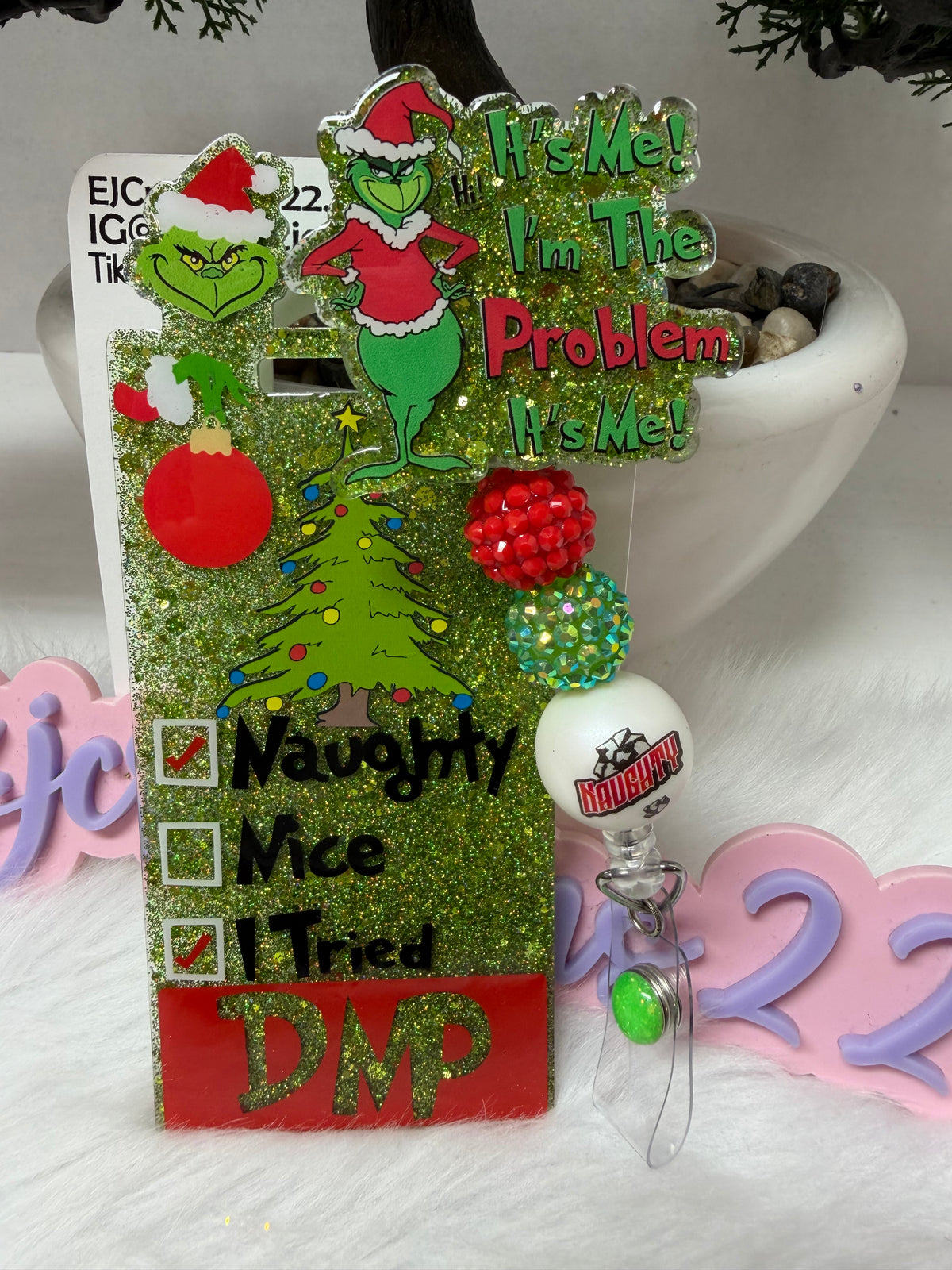 NEW Grinchmas Badge  Buddy Set