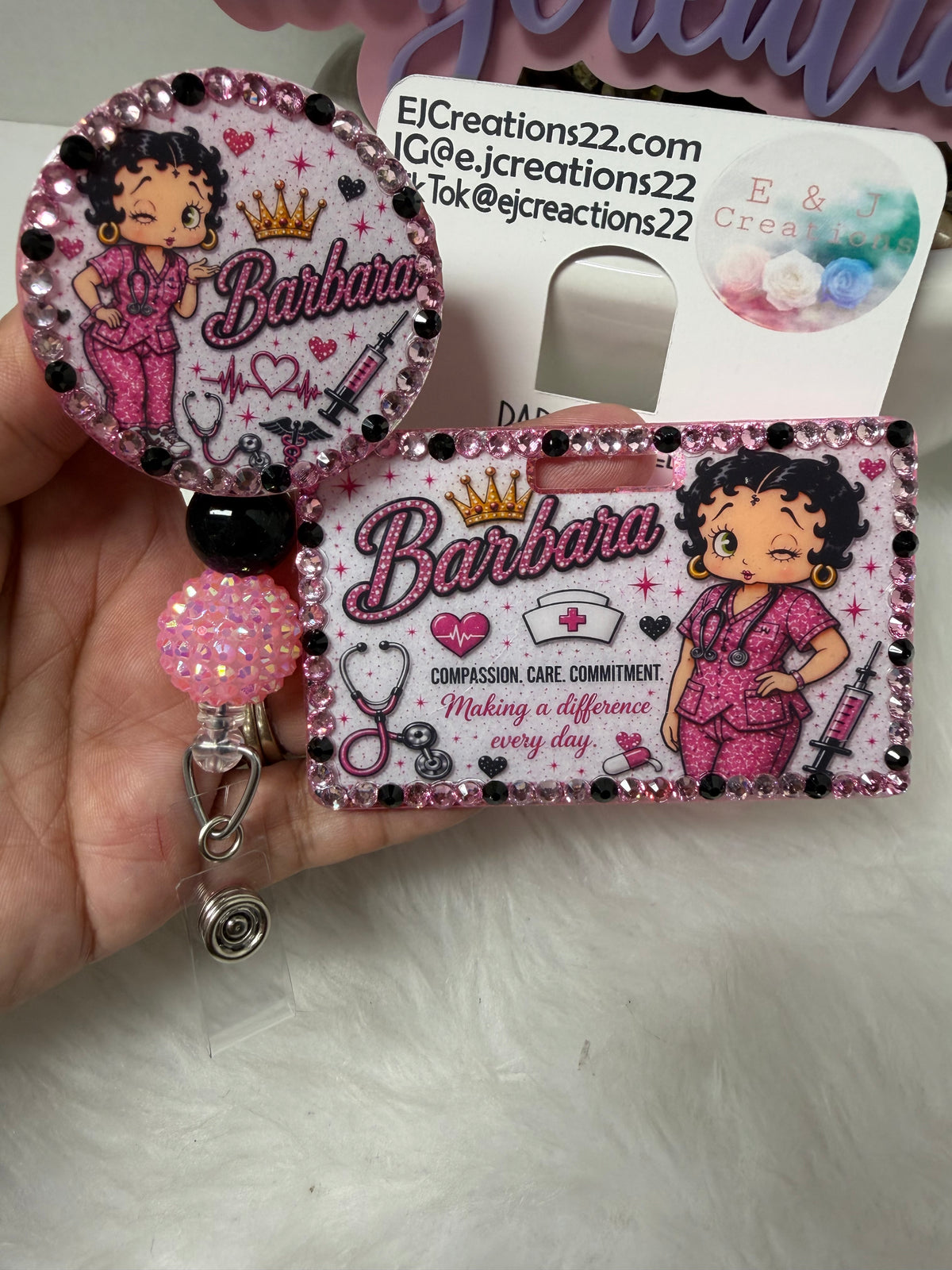 Bedazzle Betty ID Badge Set