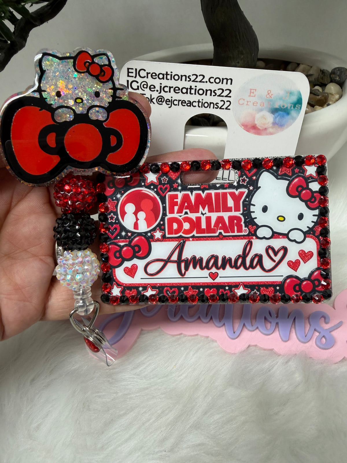 HK Family Dollars Name Badge Set