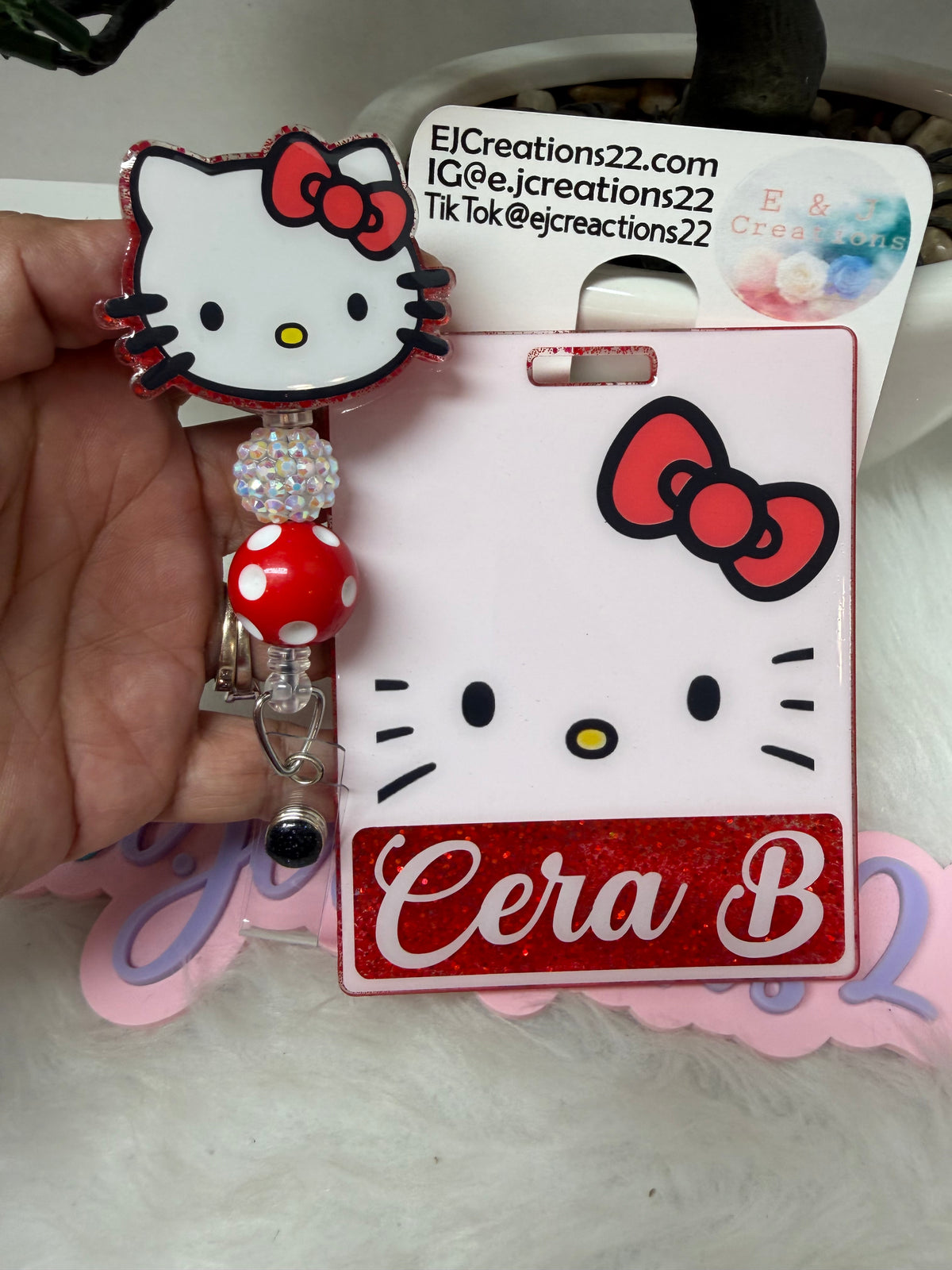 Red HK Badge Buddy Set