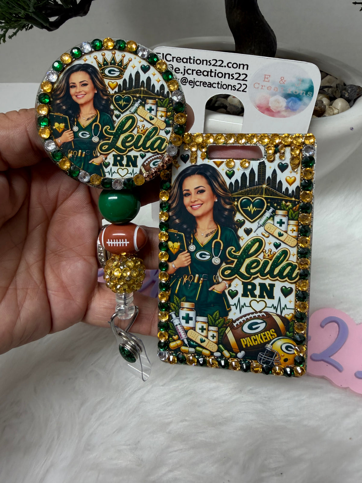 GP Bedazzled Name Badge Set