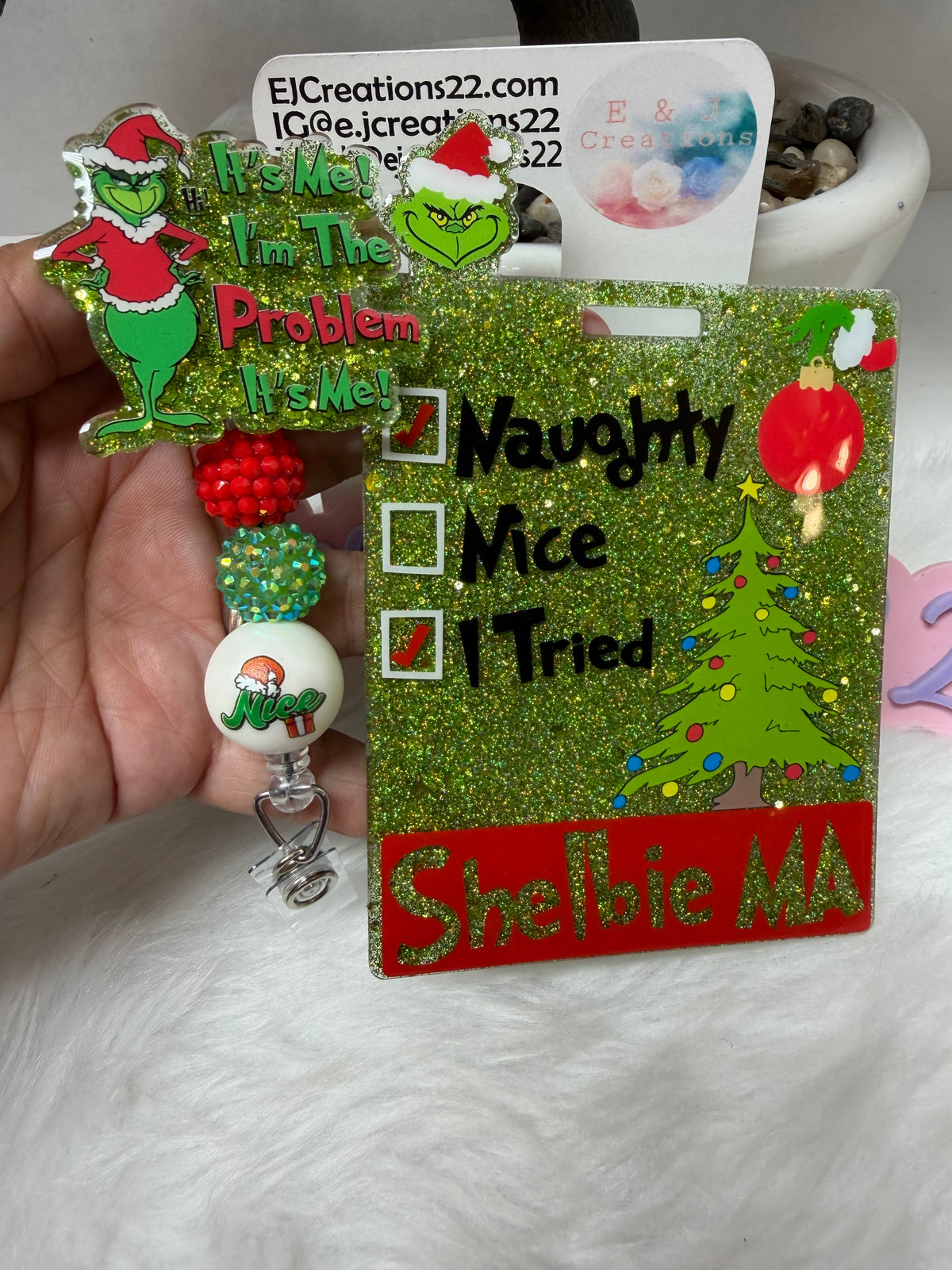NEW Grinchmas Badge  Buddy Set