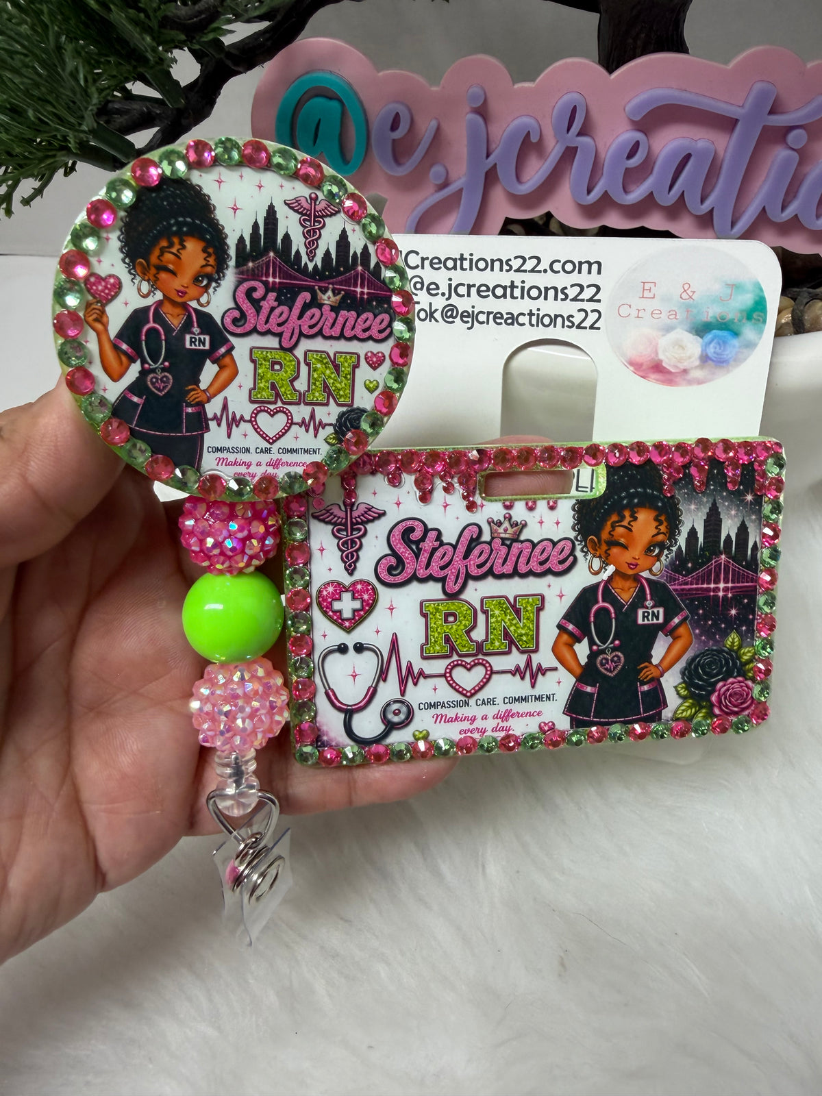 Bedazzled Fairy Vibes ID BADGE SET