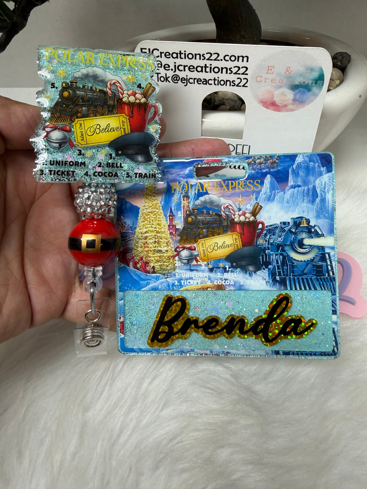Christmas Train Badge Buddy Set