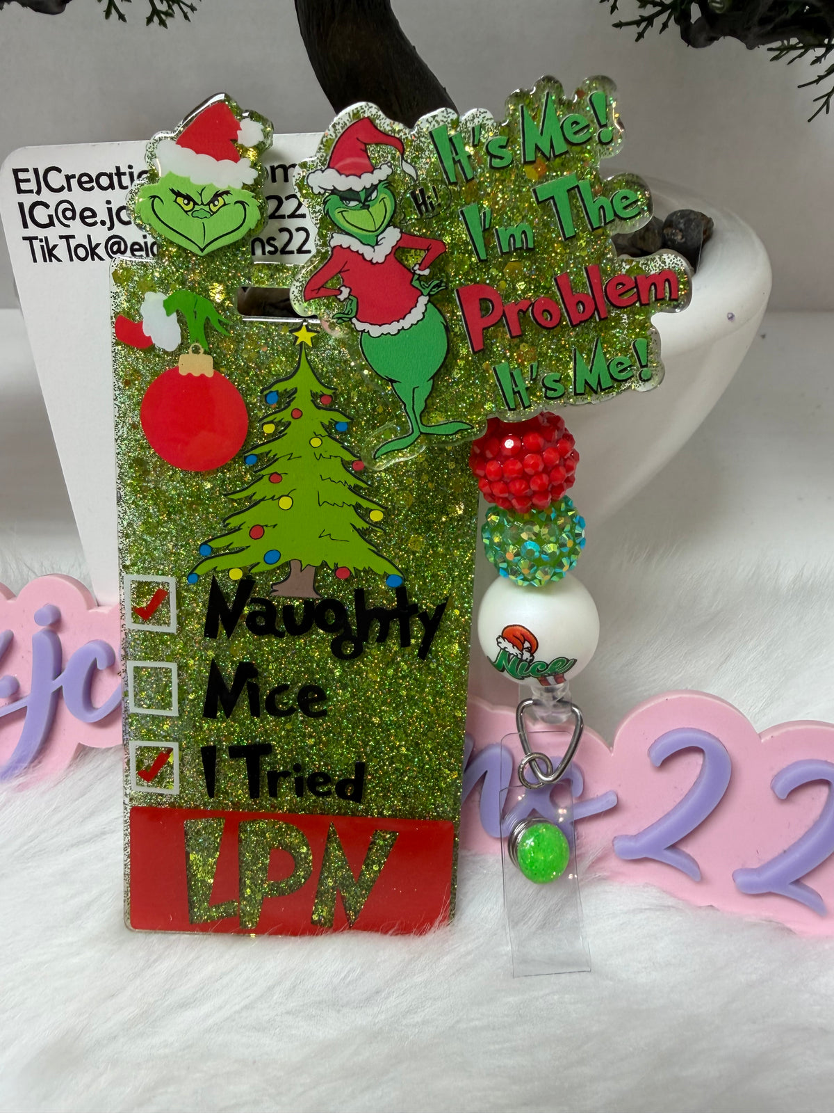 NEW Grinchmas Badge  Buddy Set