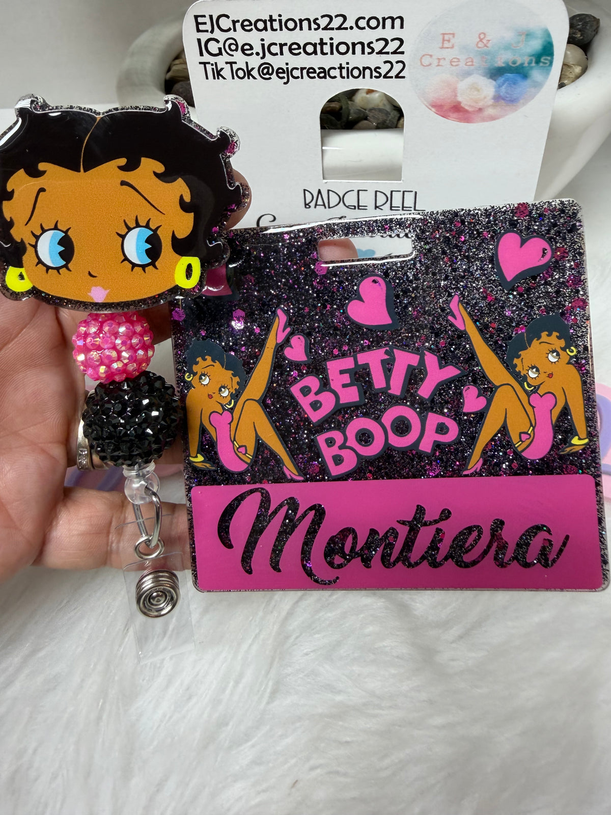 Pink Betty Badge Buddy Set