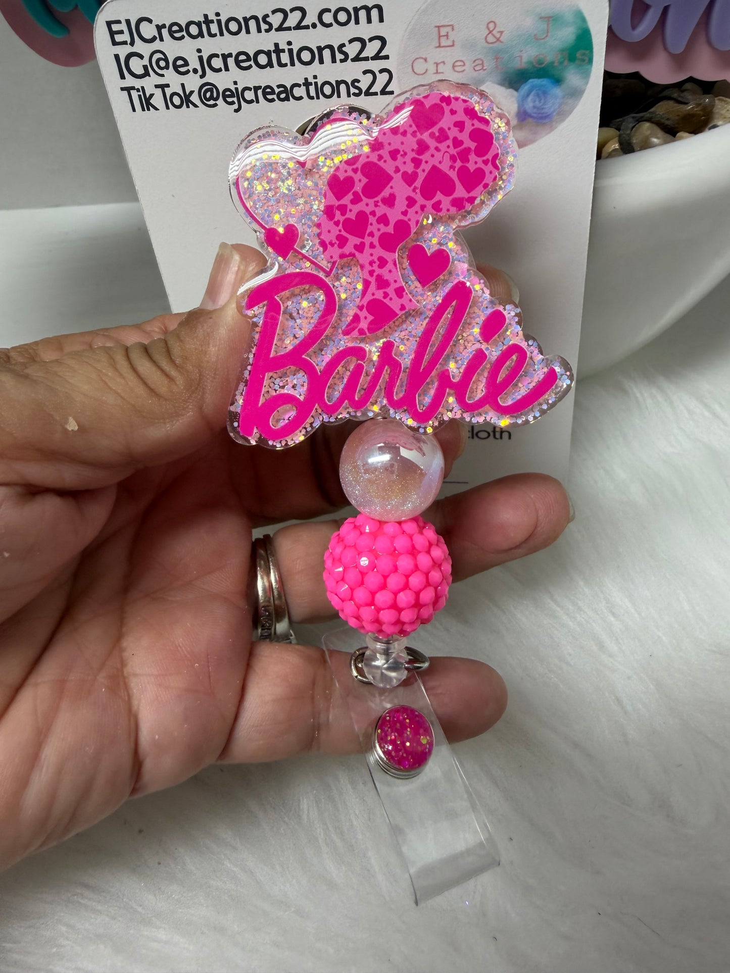 Afro Classy Doll Badge Reel