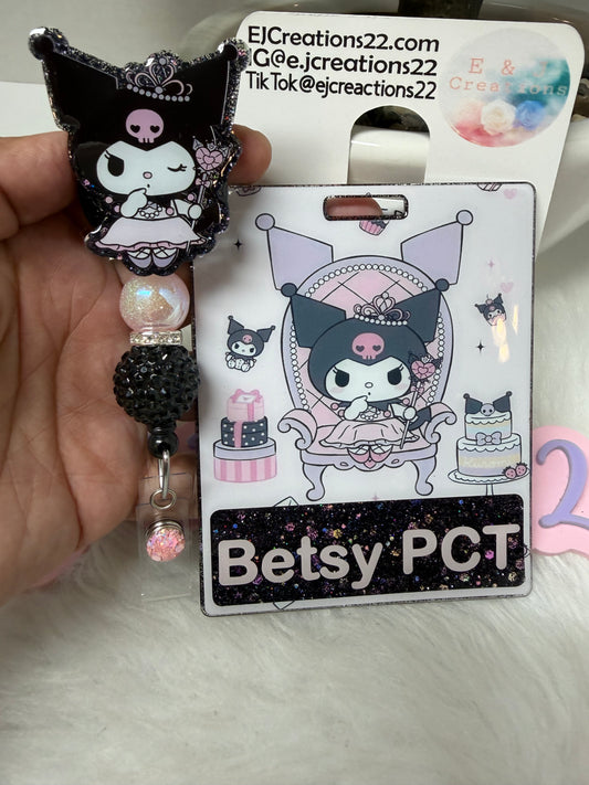Princess Ku-ro Badge Buddy Set