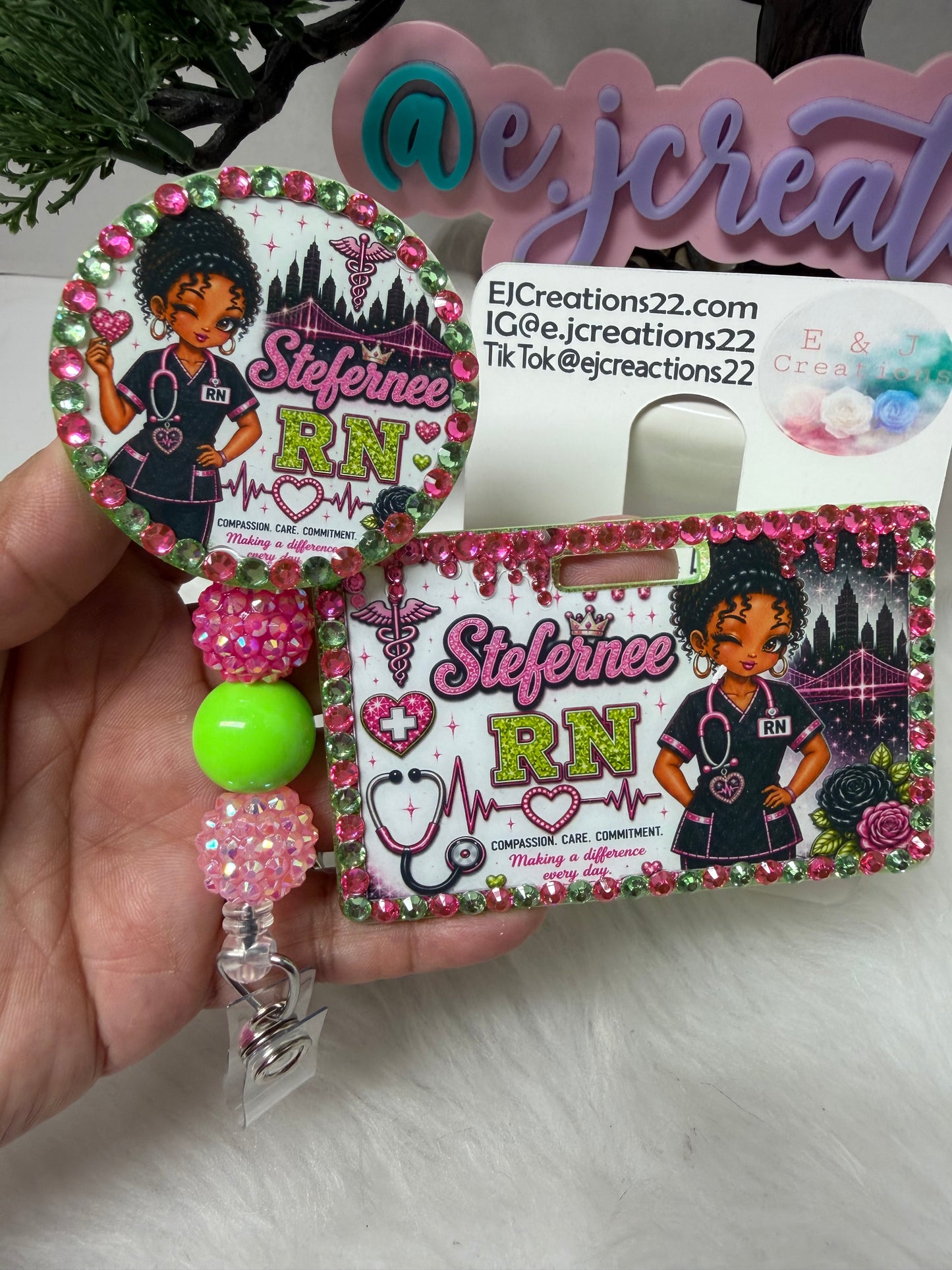 Bedazzled Fairy Vibes ID BADGE SET