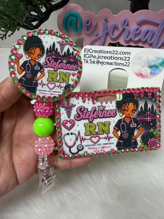 Bedazzled Fairy Vibes ID BADGE SET