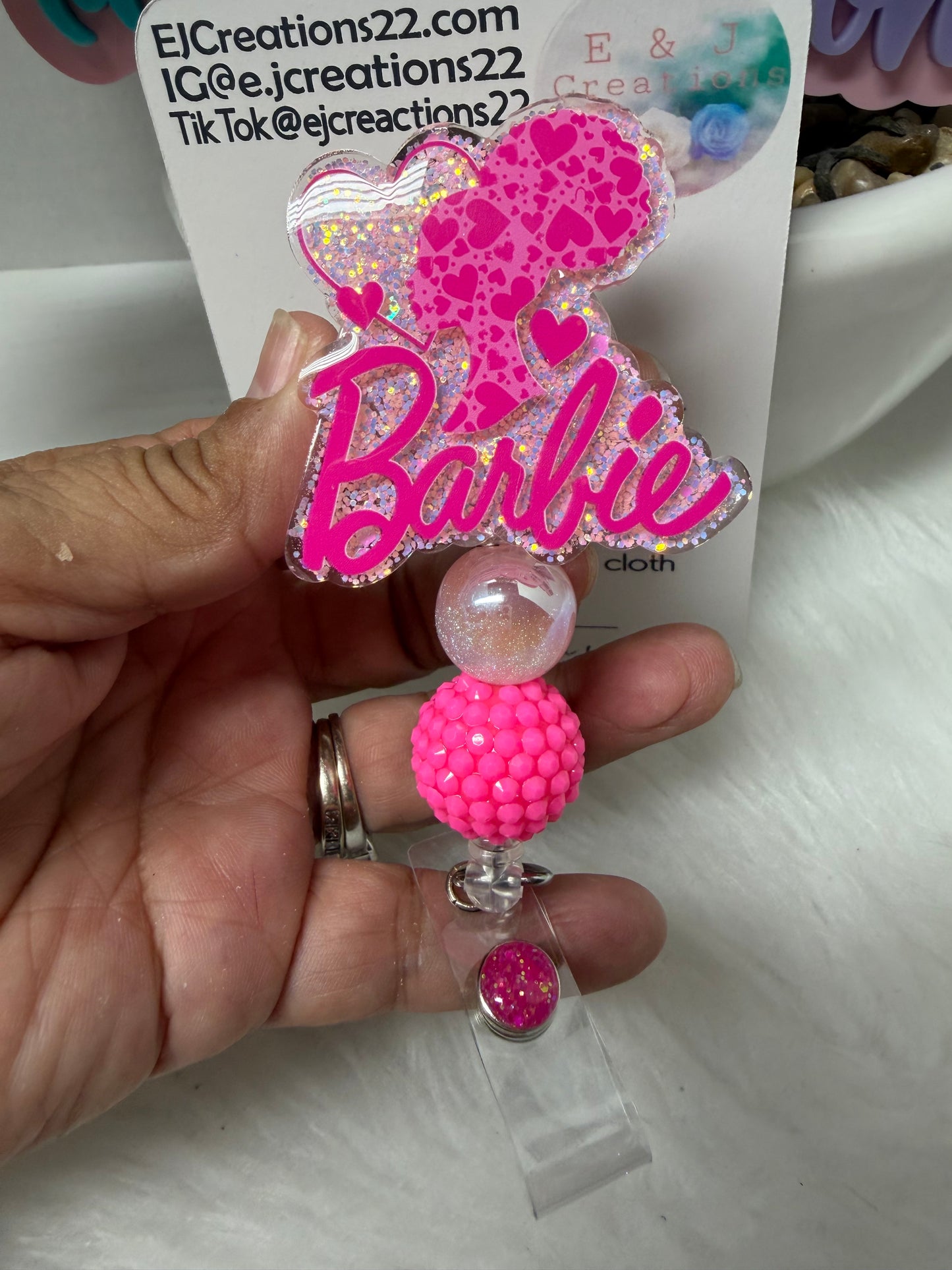 Afro Classy Doll Badge Reel