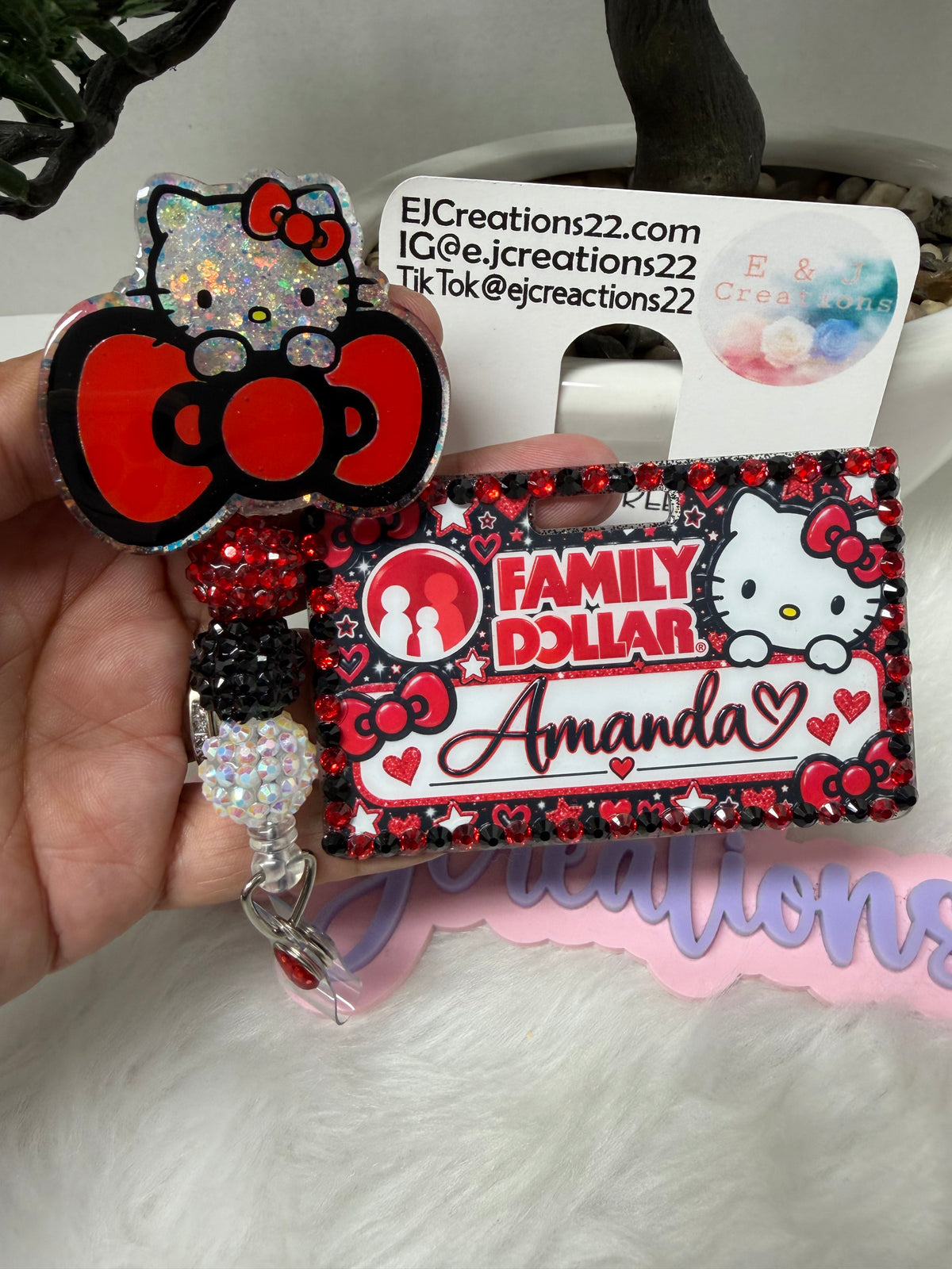 HK Family Dollars Name Badge Set