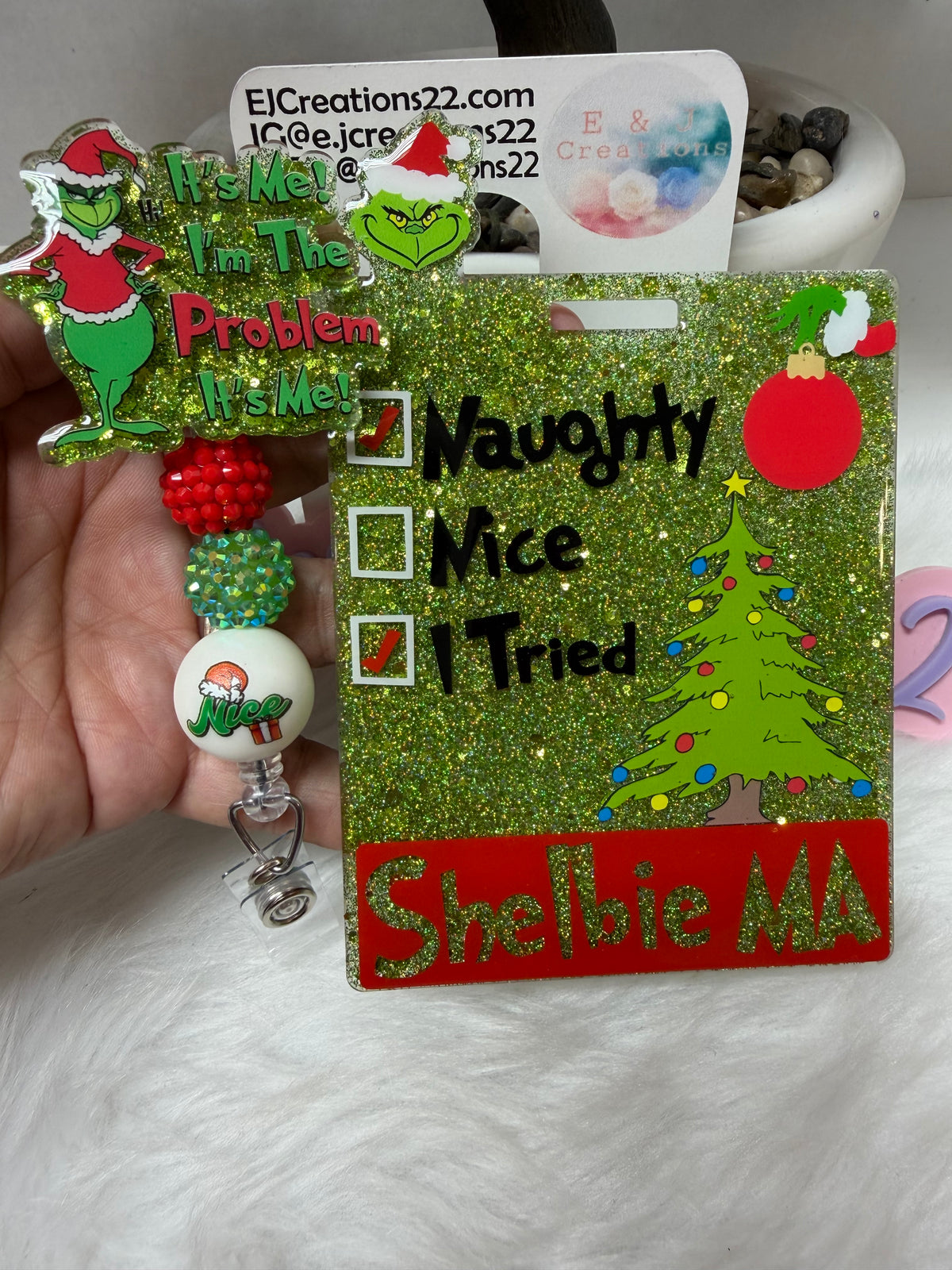 NEW Grinchmas Badge  Buddy Set