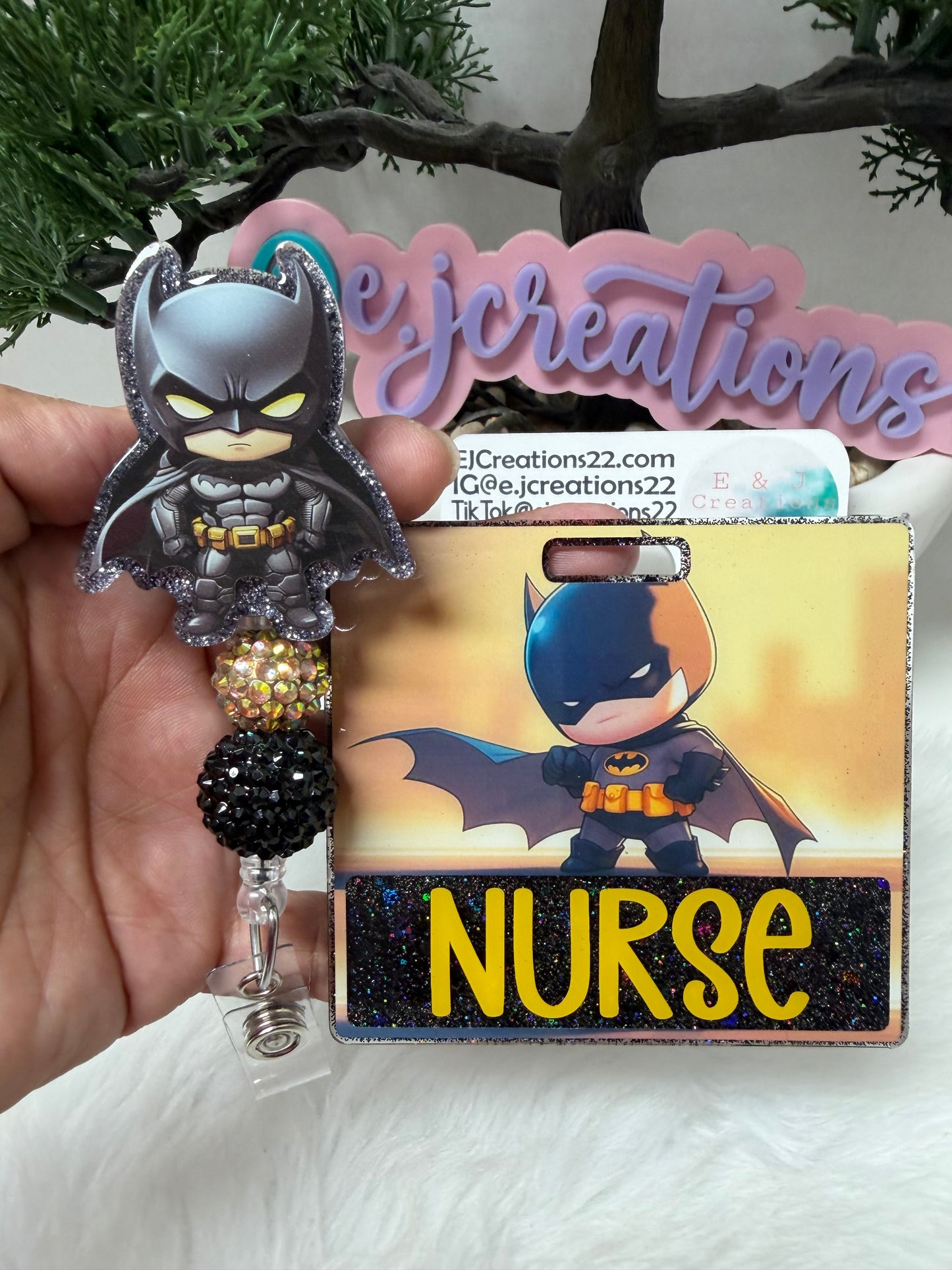 Baby Batman Badge Buddy Set