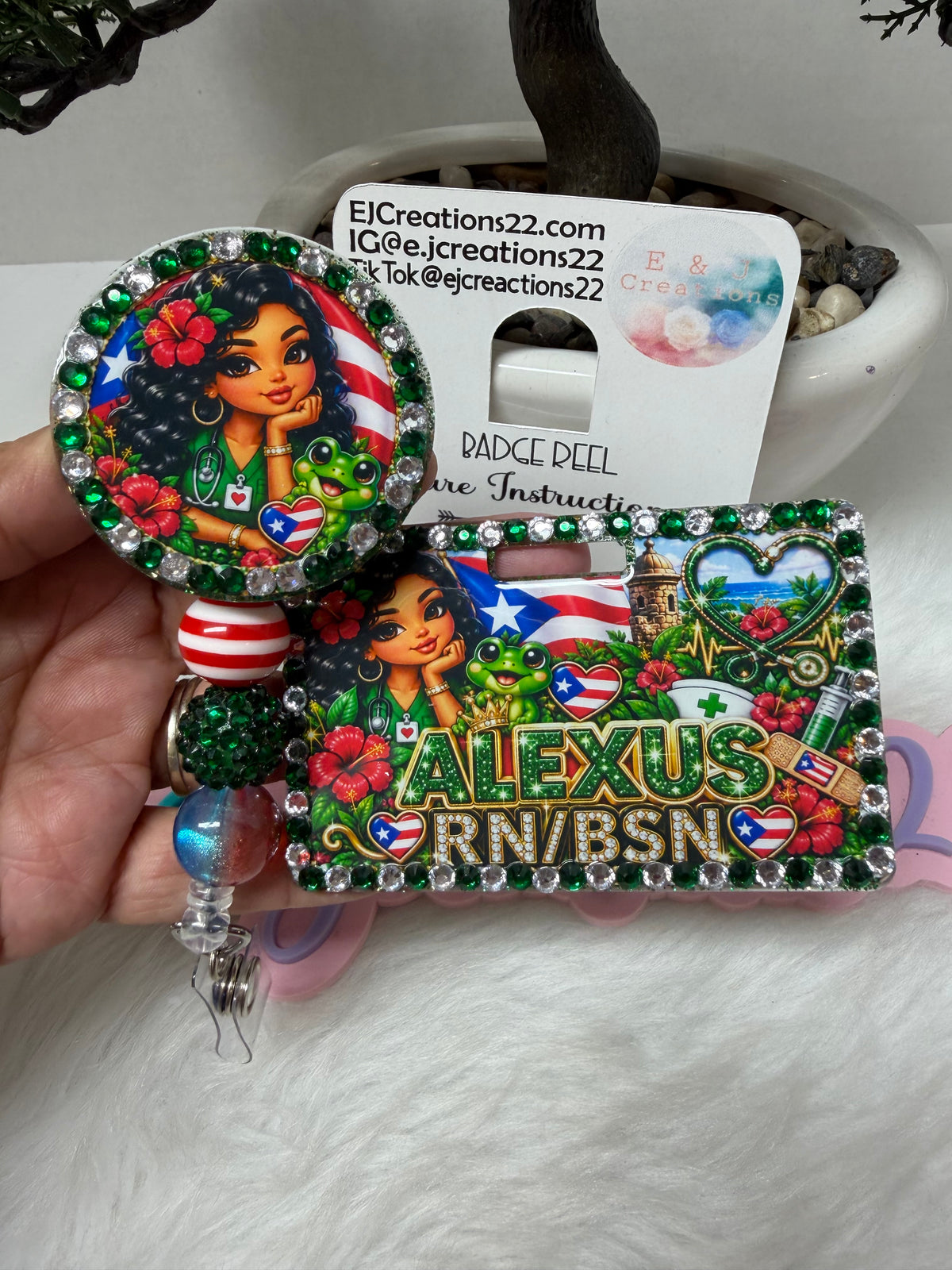 PR Bedazzled Name Badge