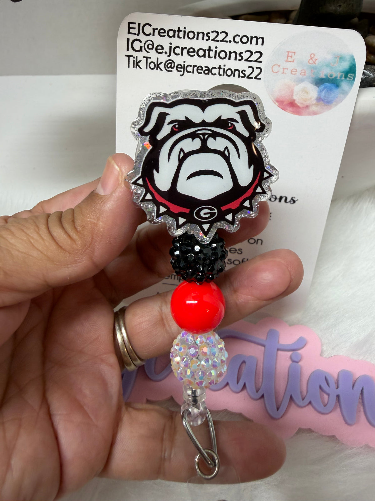 GA Bulldogs Badge Reel