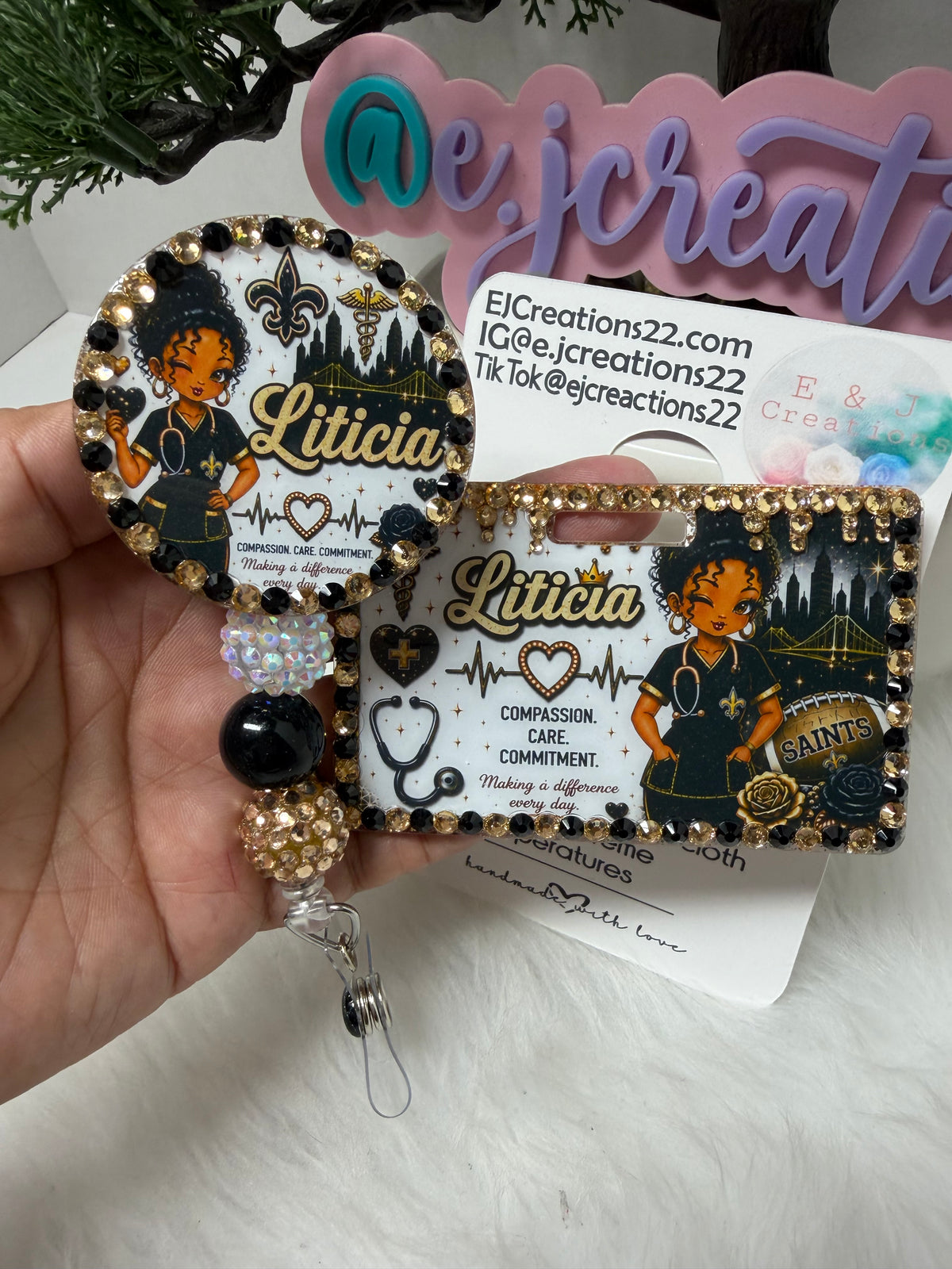 SAINT Bedazzle ID BADGE SET