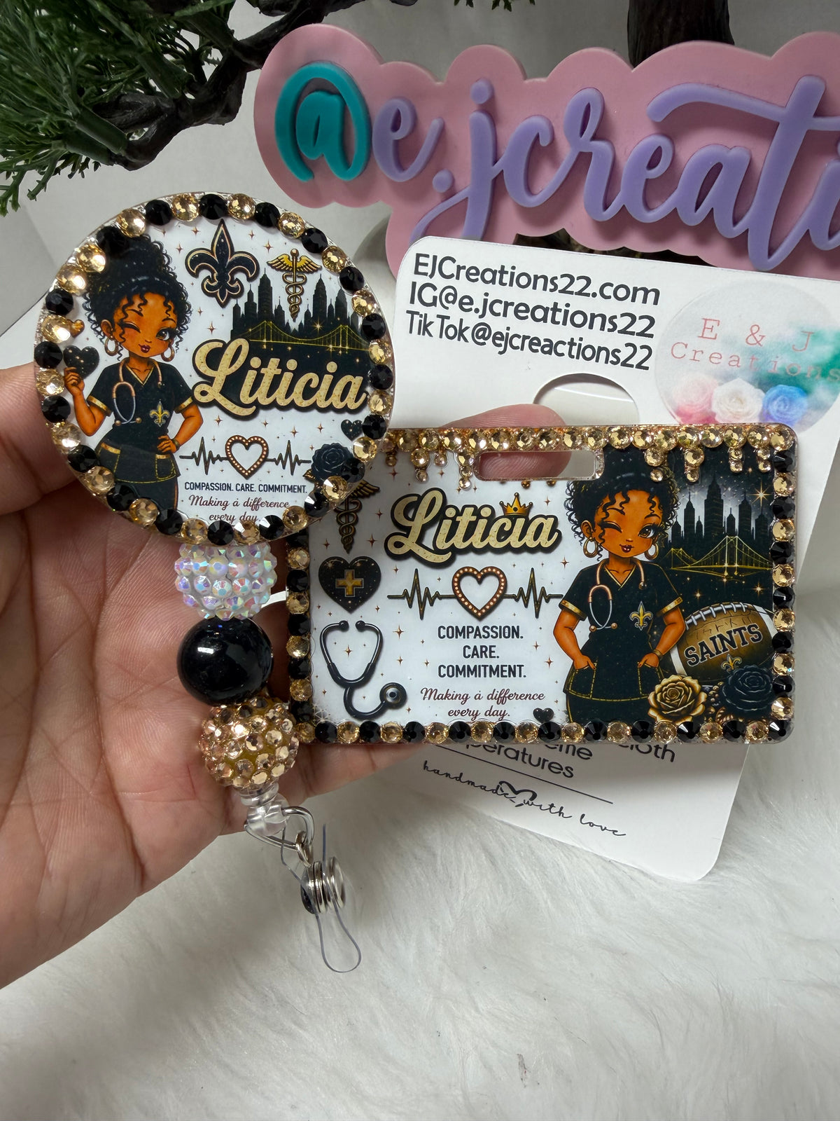SAINT Bedazzle ID BADGE SET