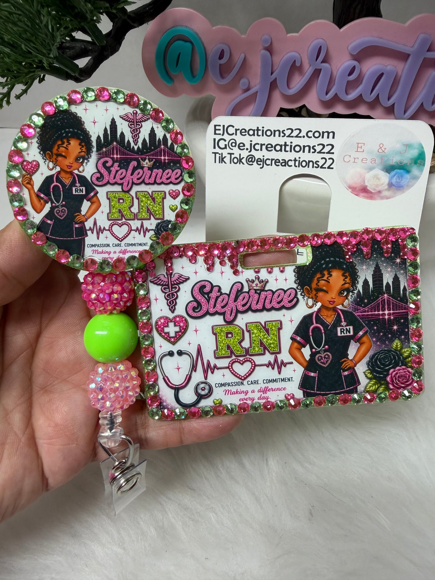Bedazzled Fairy Vibes ID BADGE SET