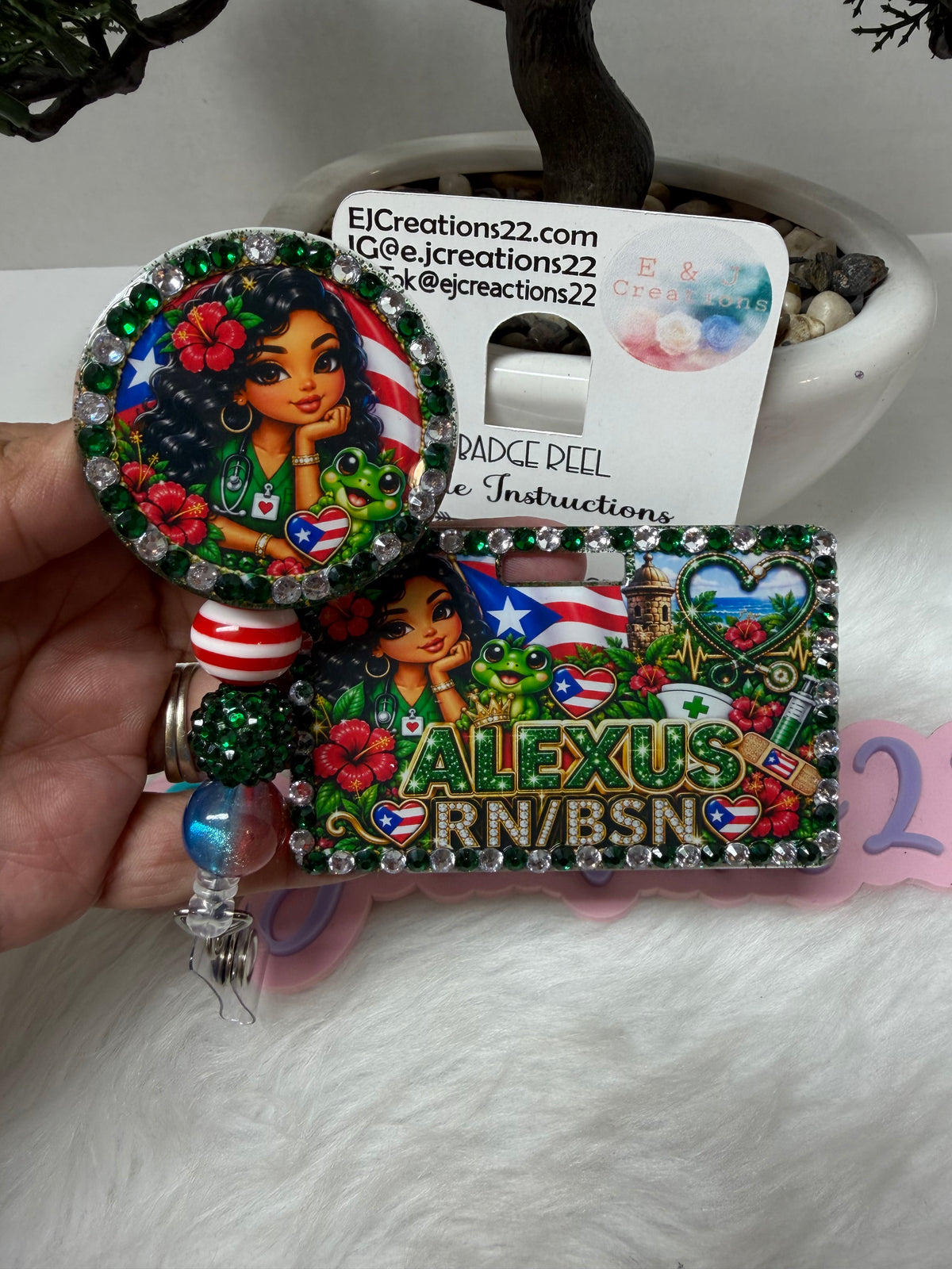 PR Bedazzled Name Badge