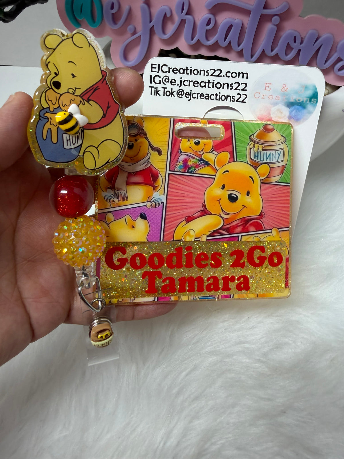 Yellow Bear Badge Buddy Set