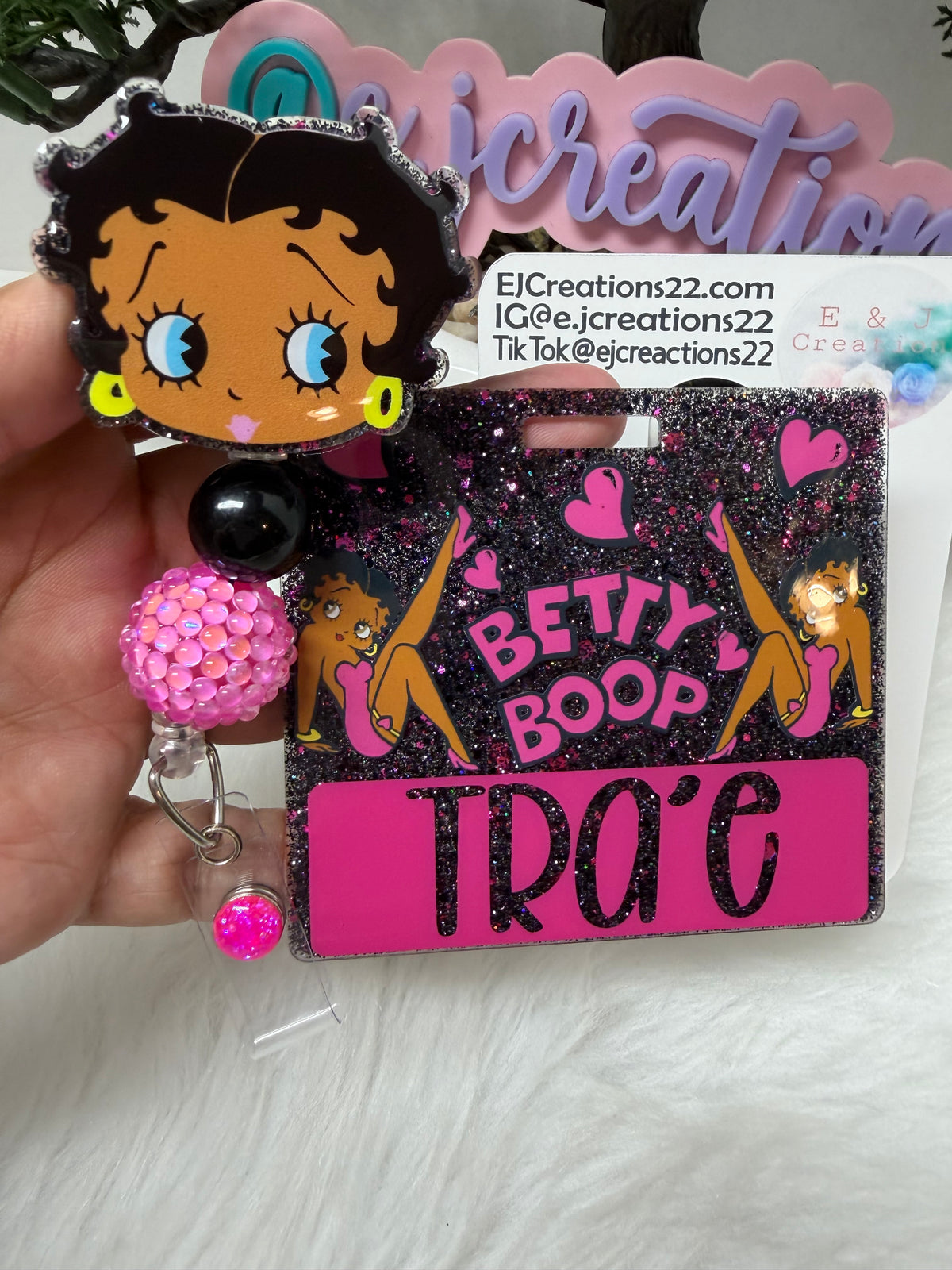 Pink Betty Badge Buddy Set