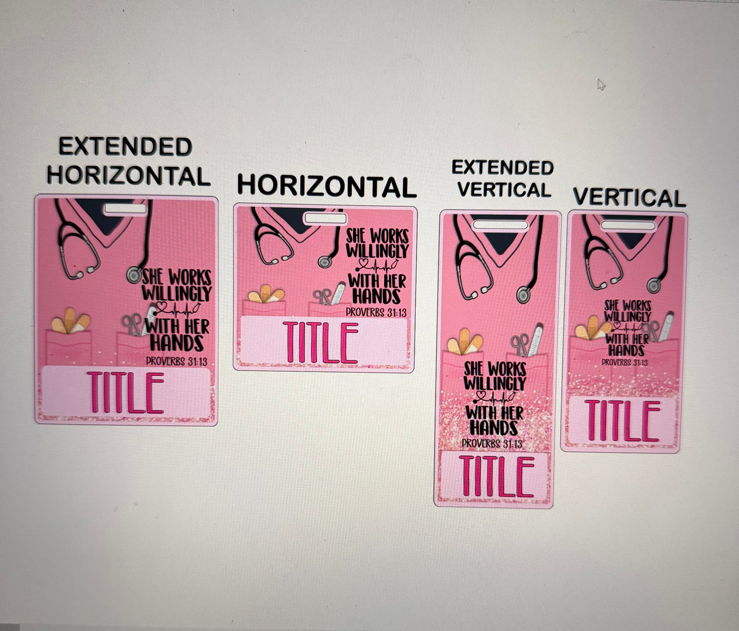 Medical Girlie Badge Buddy Set