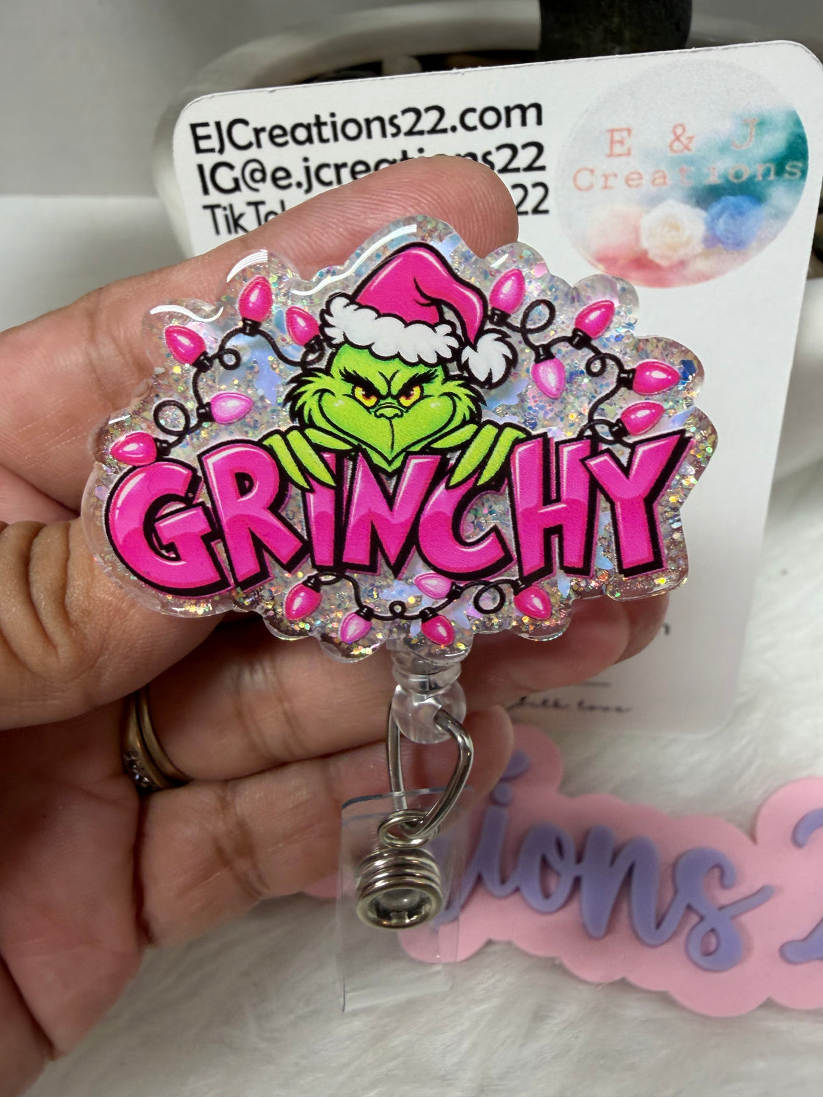 Grinchy Badge Reel