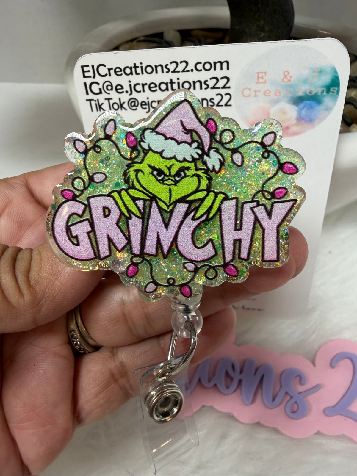 Grinchy Badge Reel