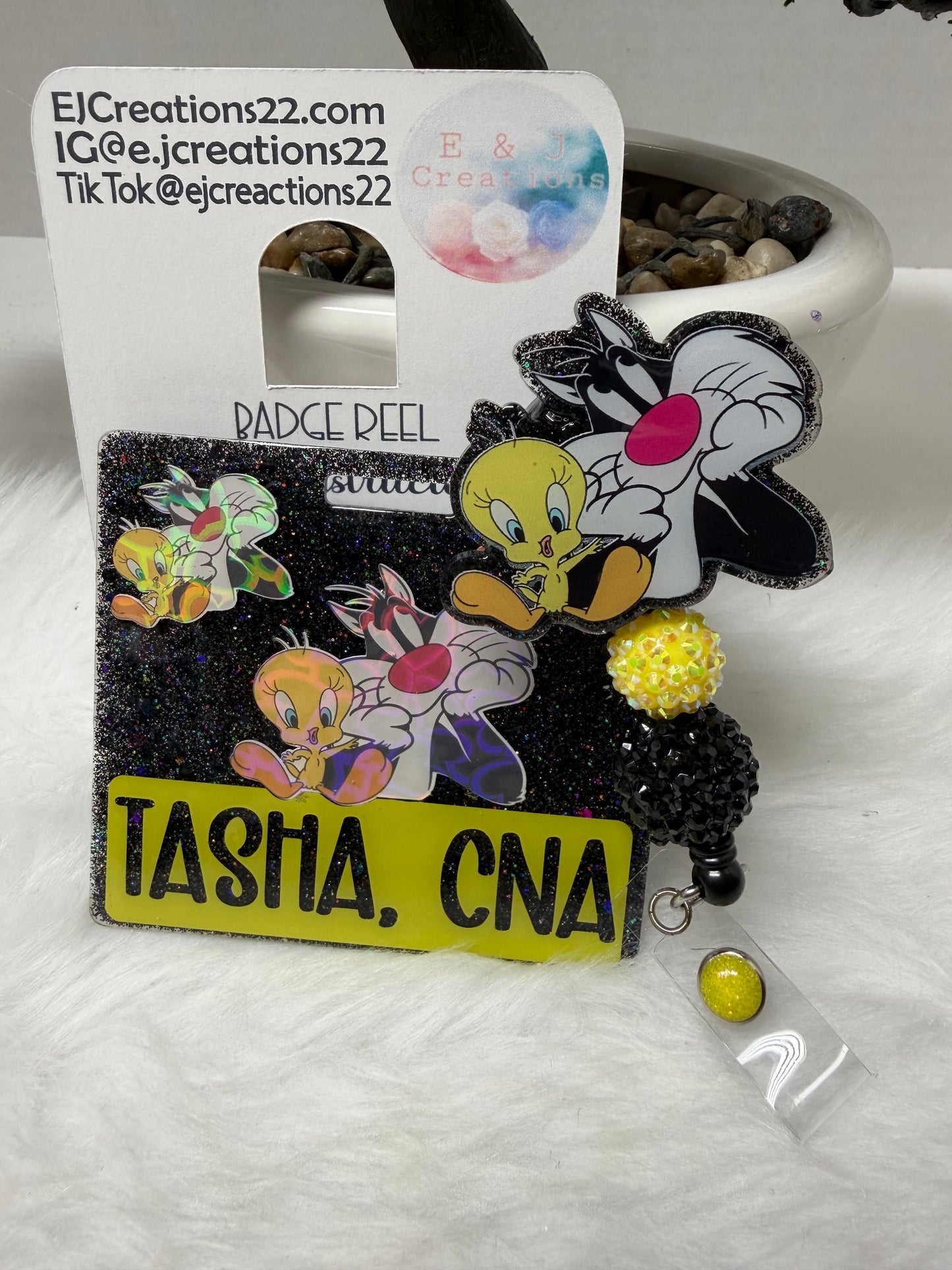 Cat and Bird Badge Buddy Set