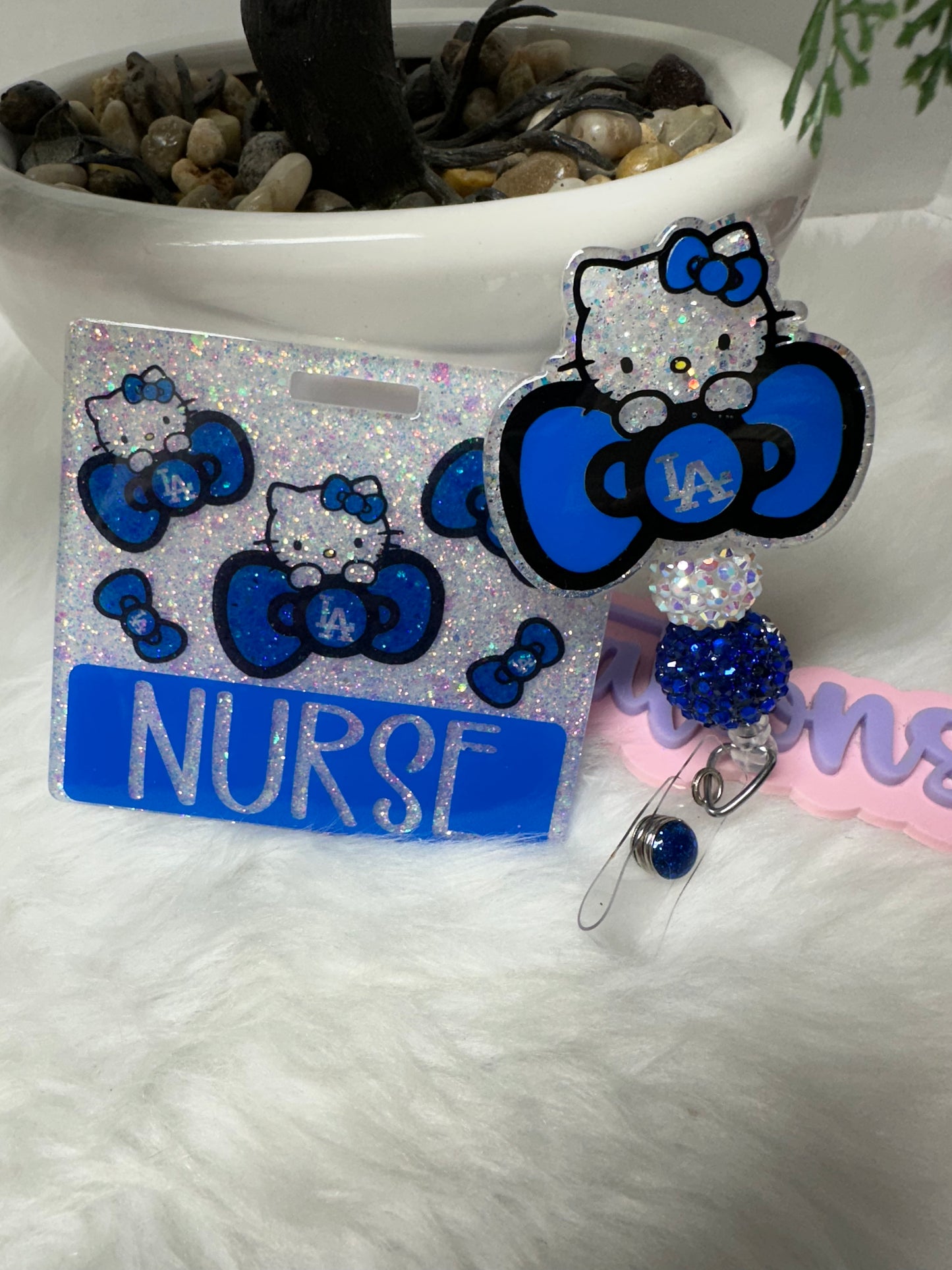Kitty LA Blue Badge Buddy Set
