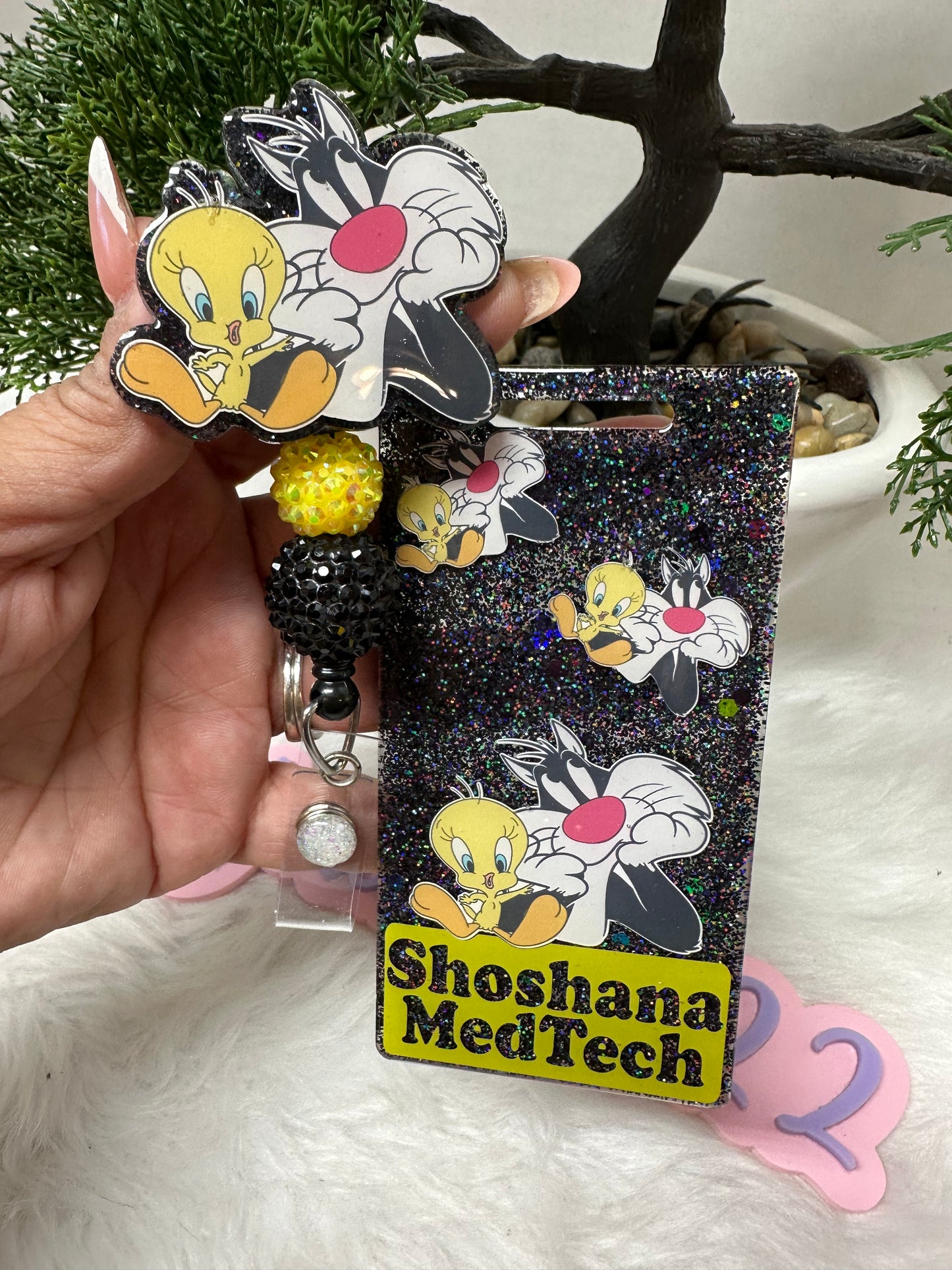 Cat and Bird Badge Buddy Set