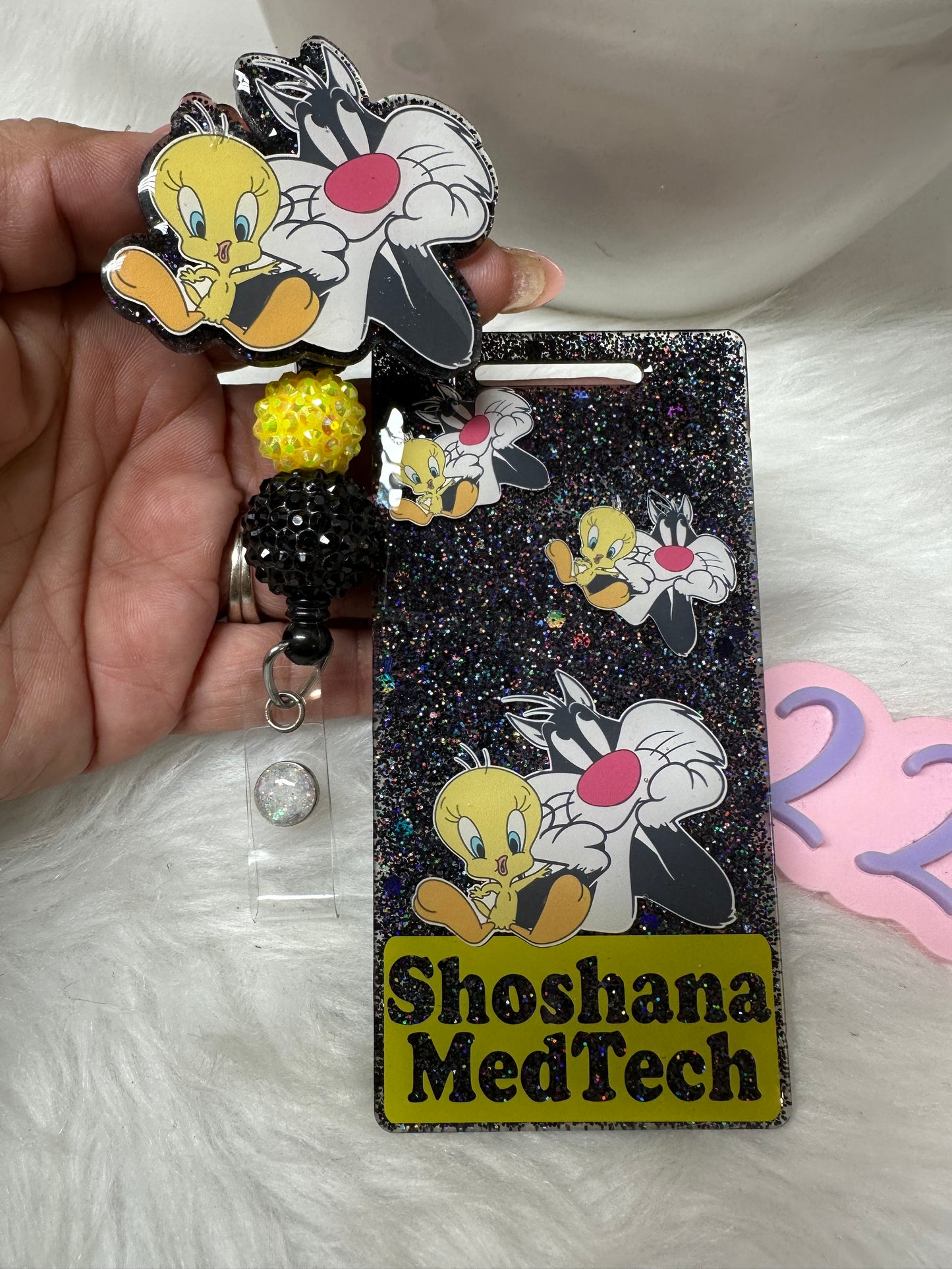 Cat and Bird Badge Buddy Set