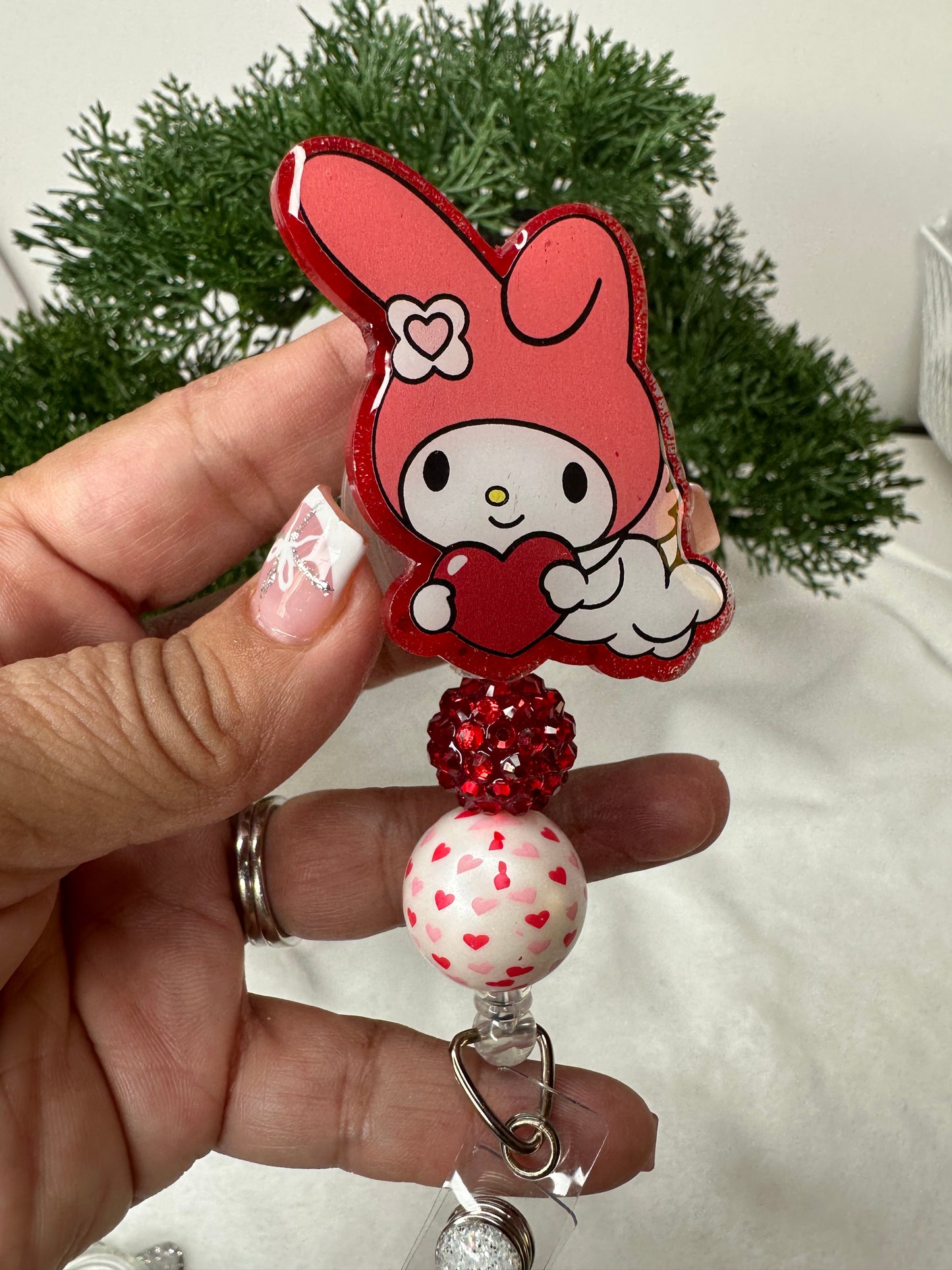 My Melody Valentine Badge Reel