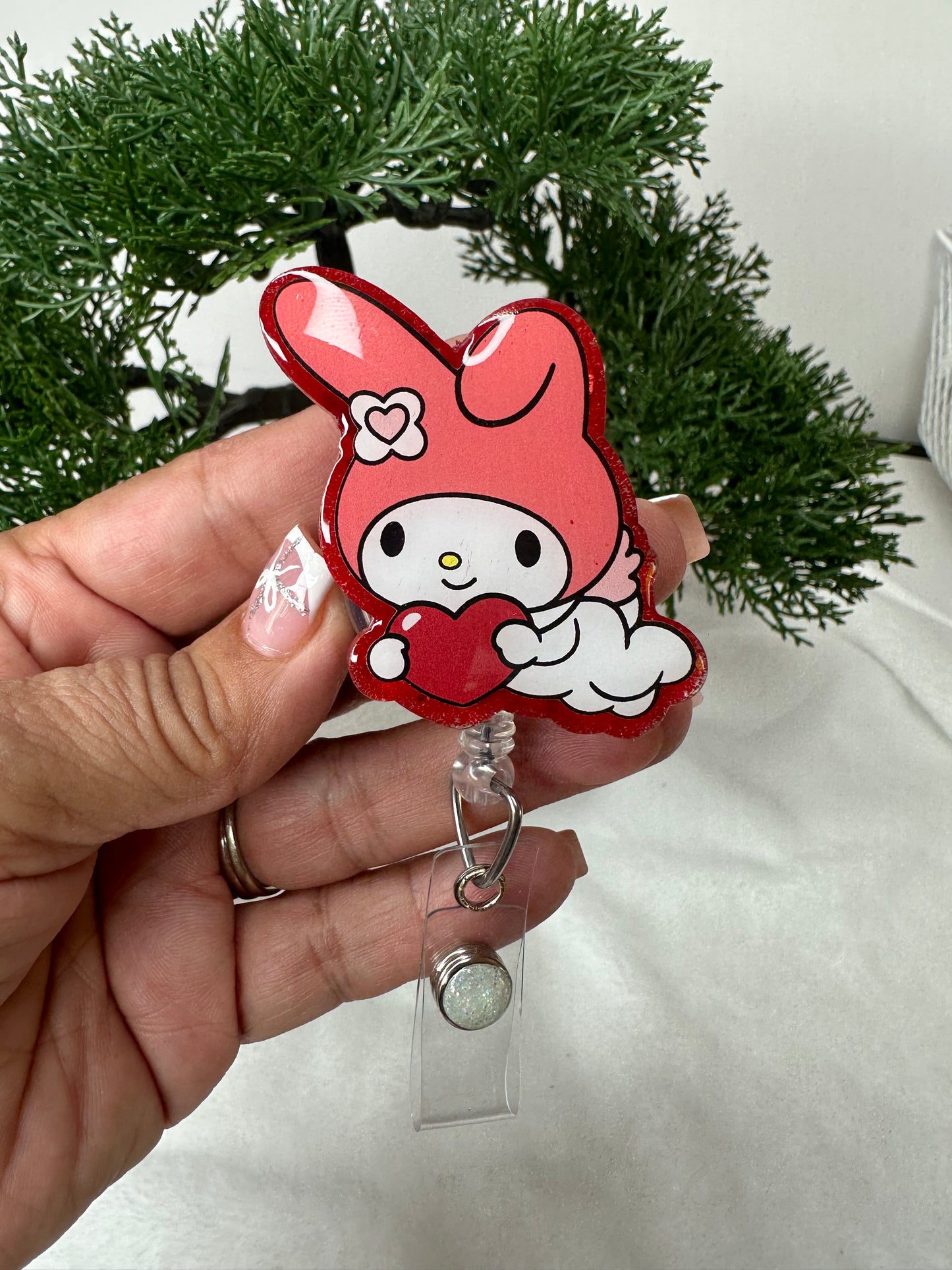 My Melody Valentine Badge Reel