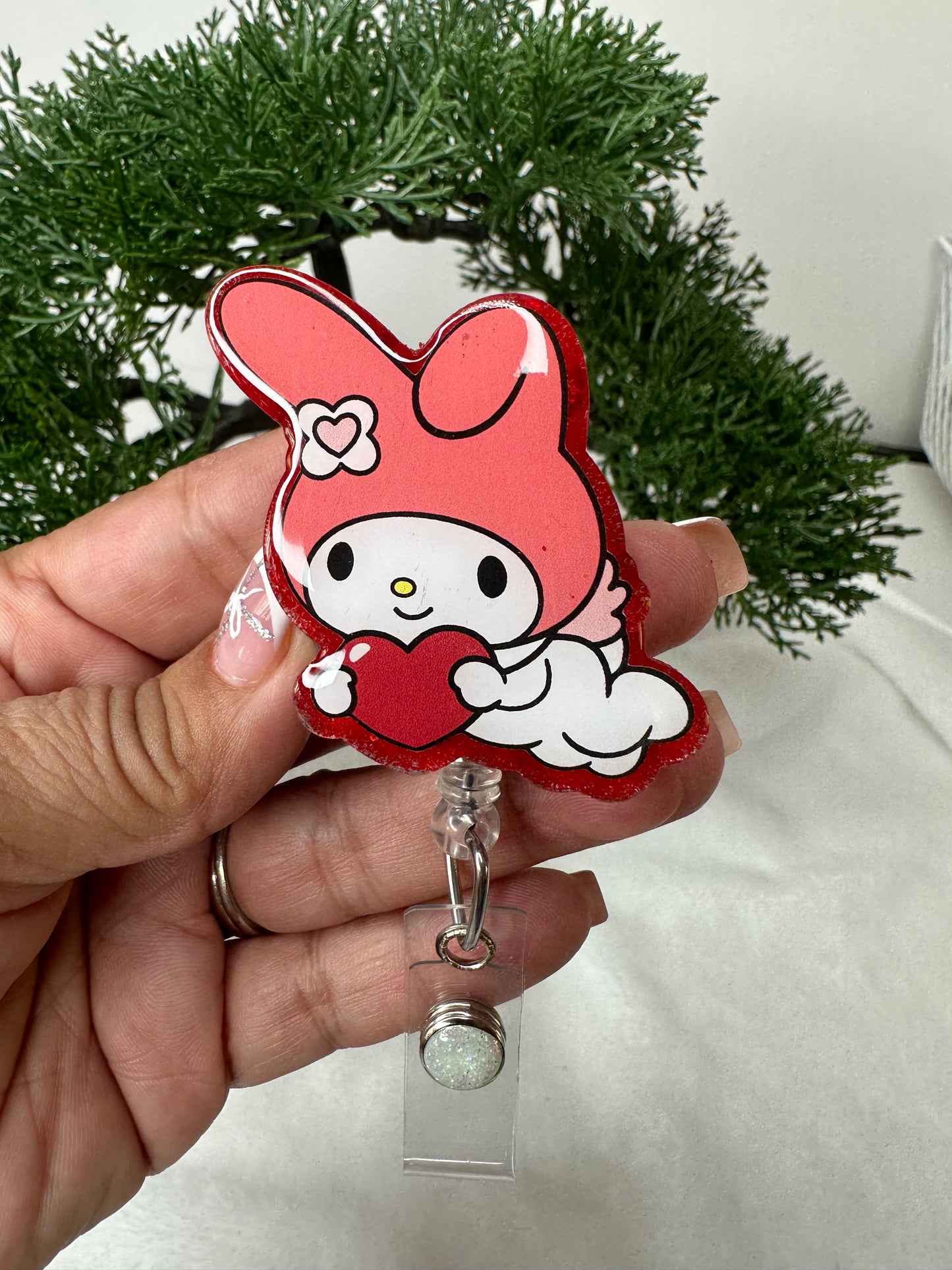 My Melody Valentine Badge Reel